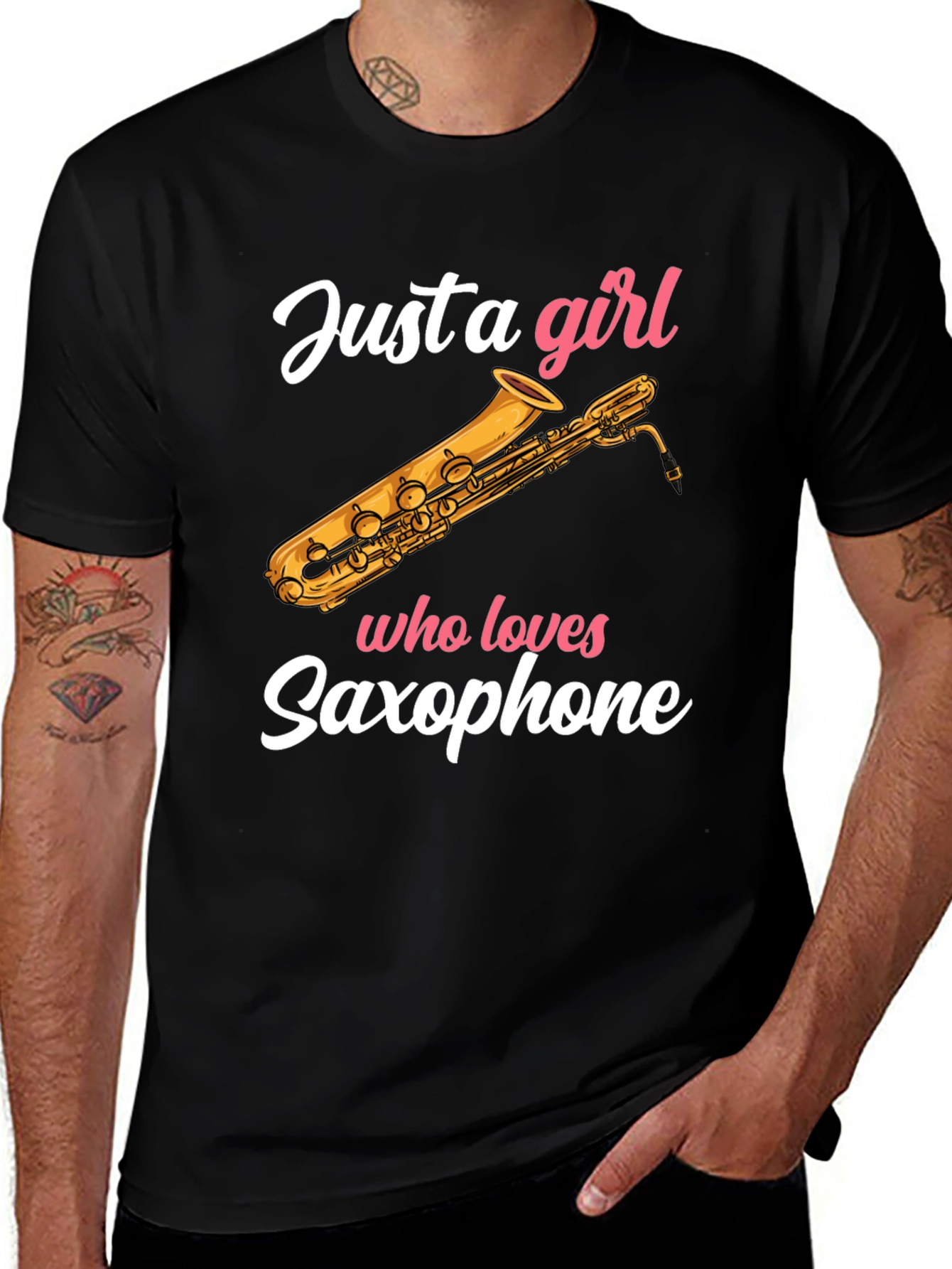 Just A Girl Who Loves Saxophone - Unisex T-Shirt