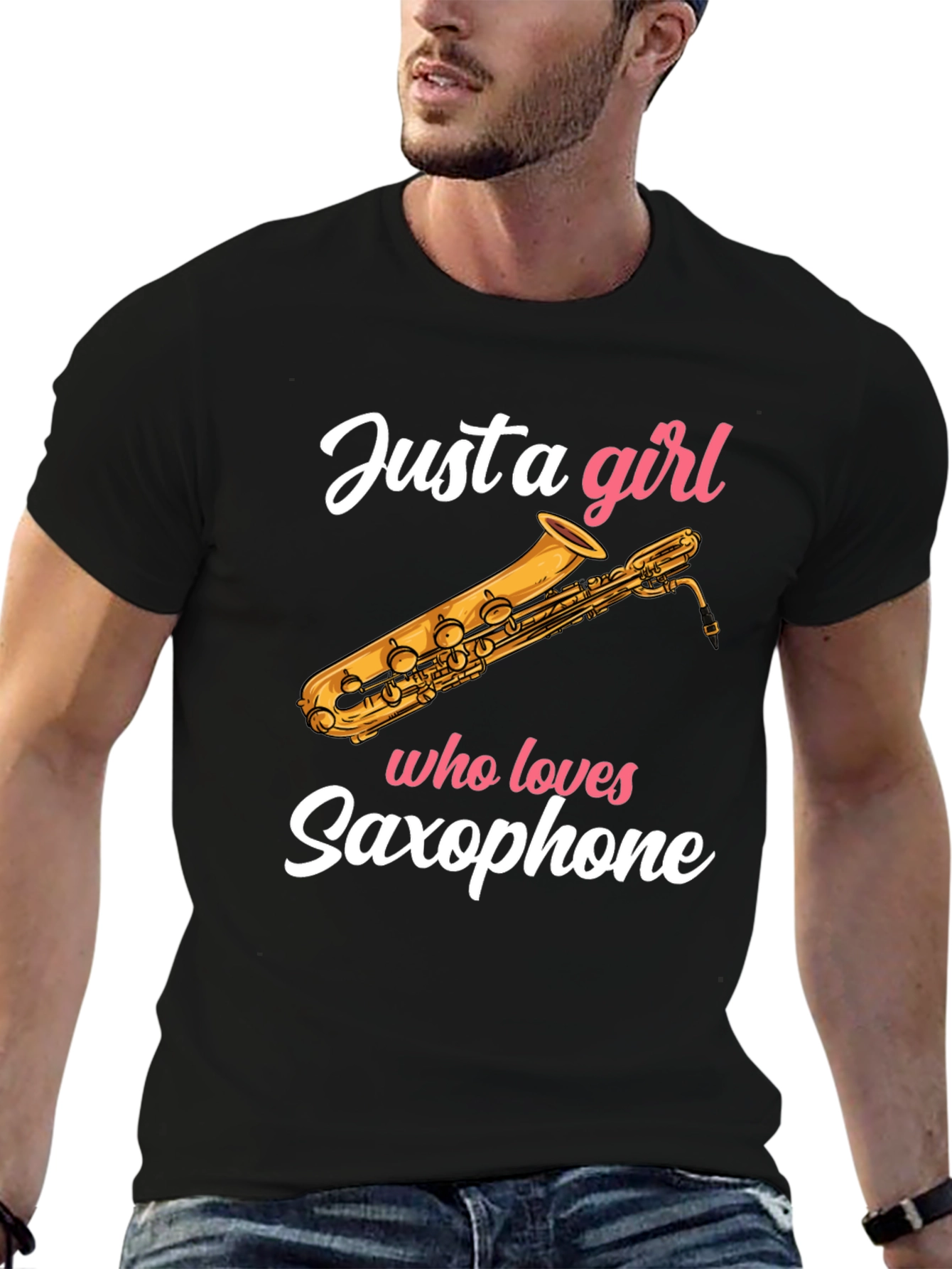 Just A Girl Who Loves Saxophone - Unisex T-Shirt