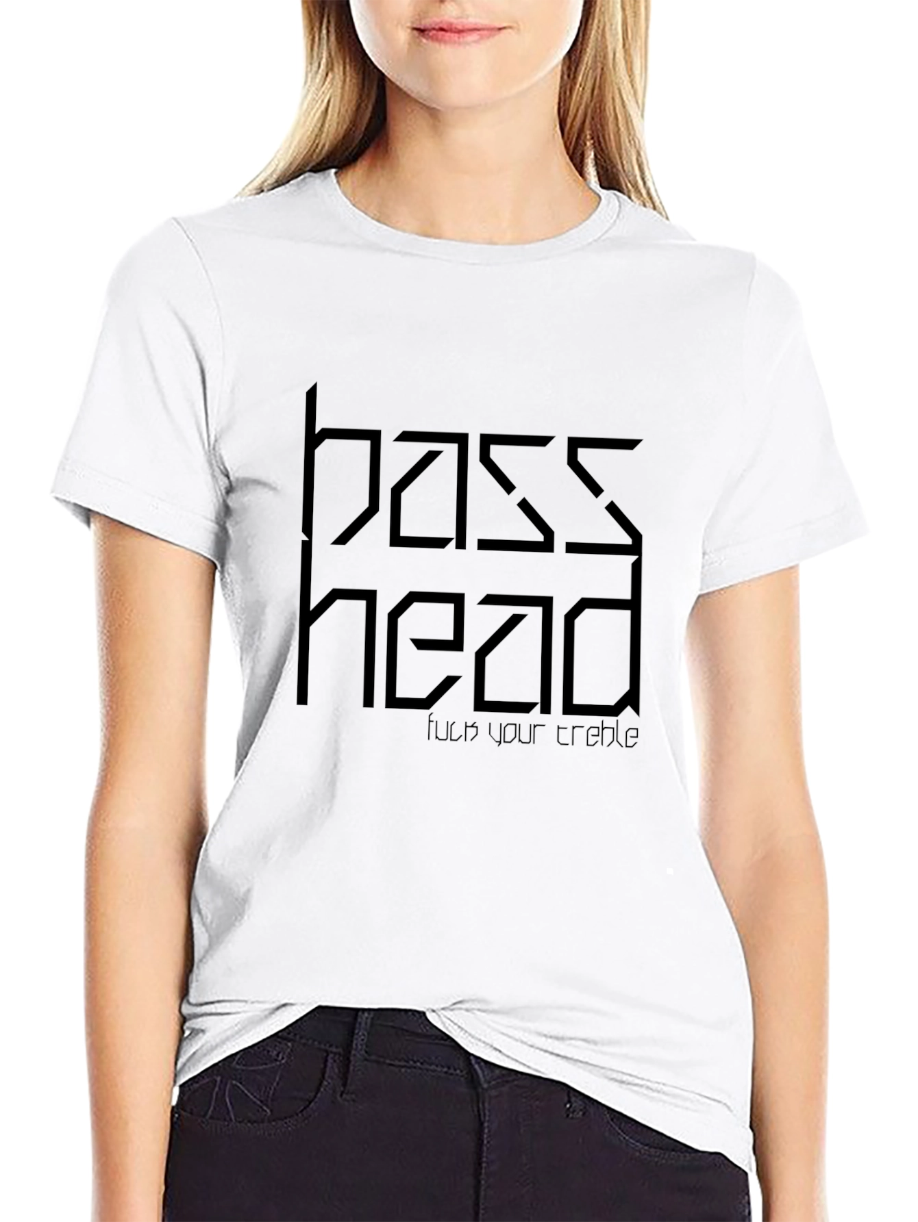Bass Head Graphic T-Shirt - Unisex Black