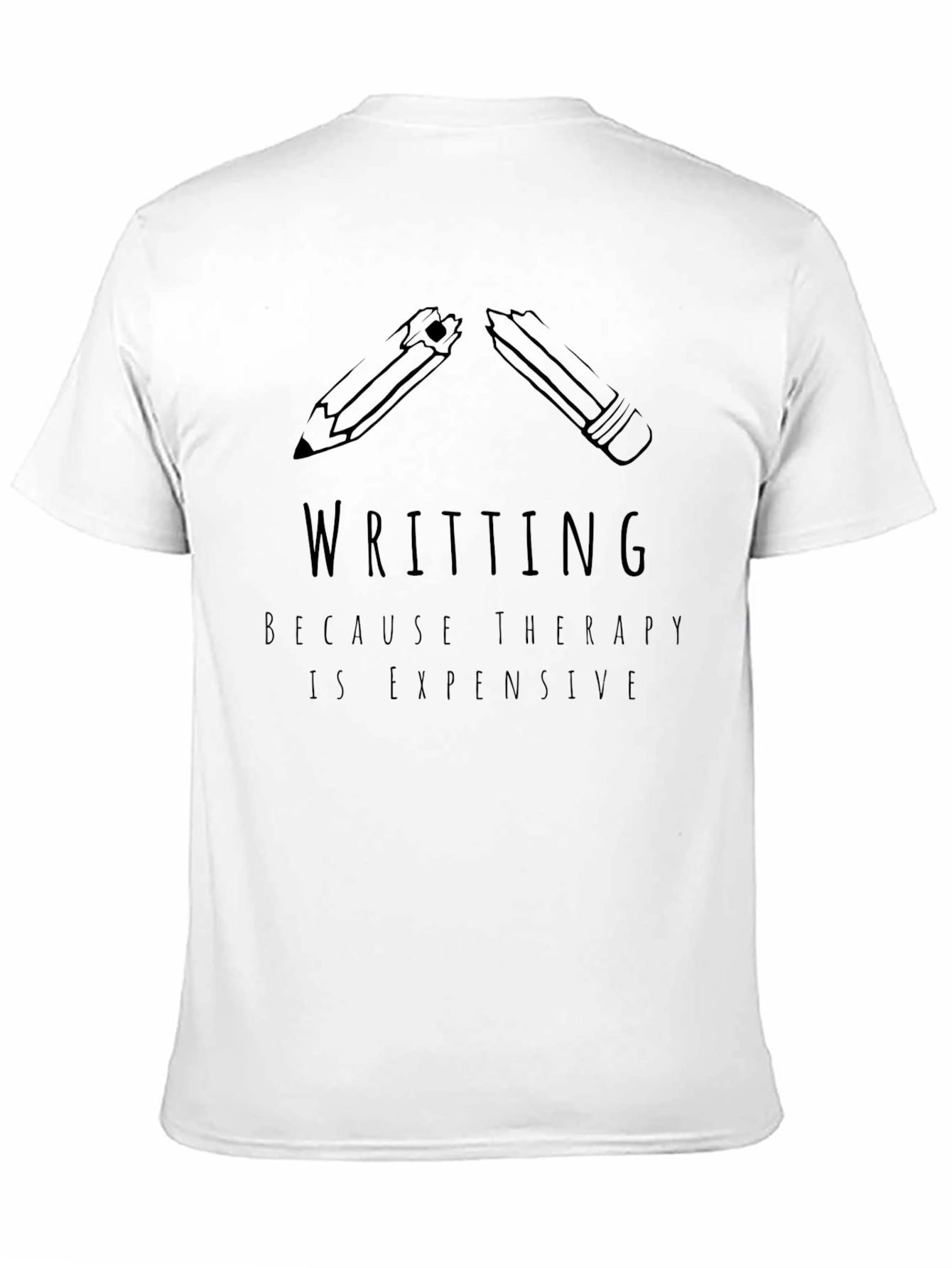 Writing Therapy T-Shirt - Funny Writer Tee