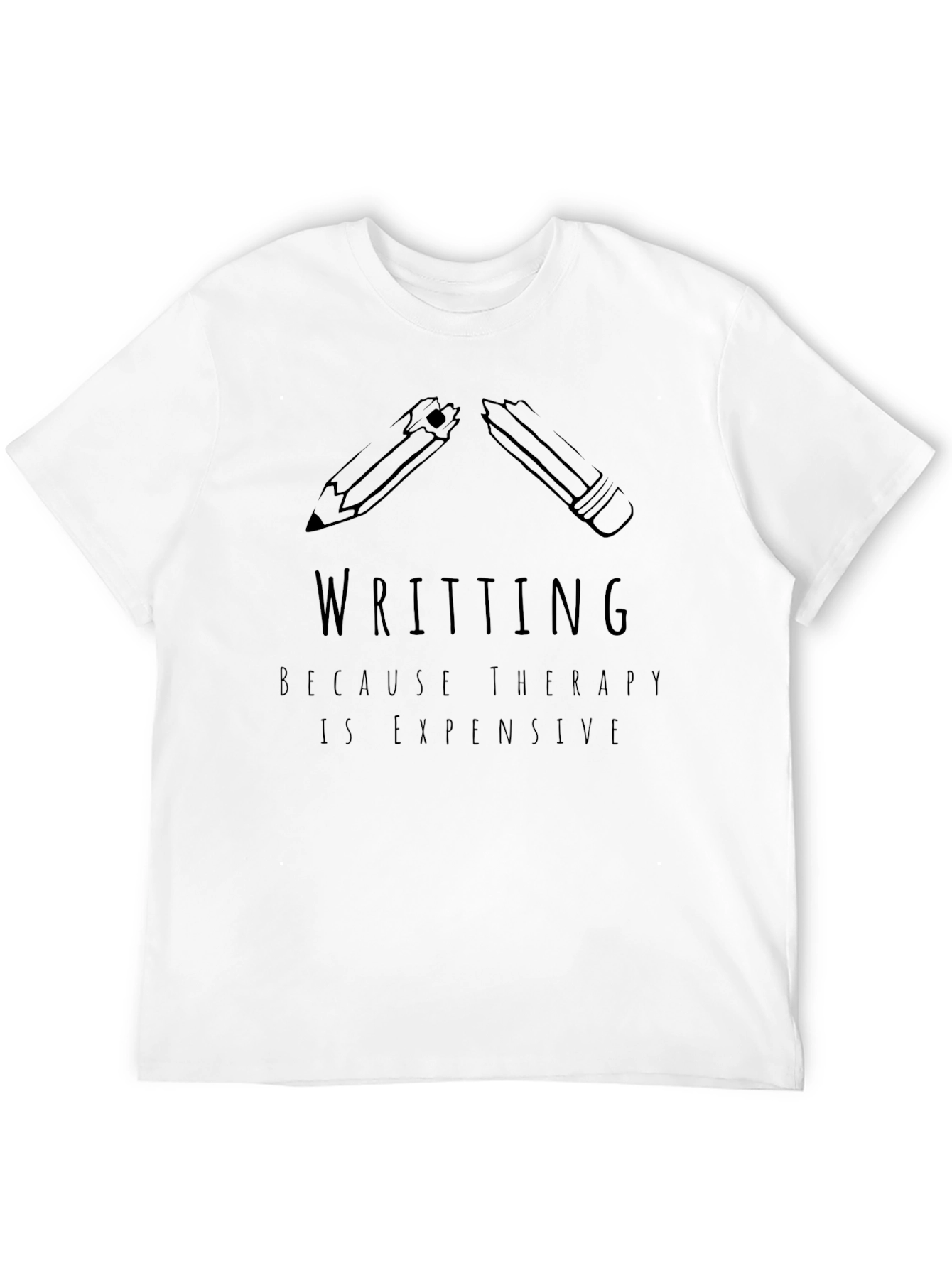 Writing Therapy T-Shirt - Funny Writer Tee