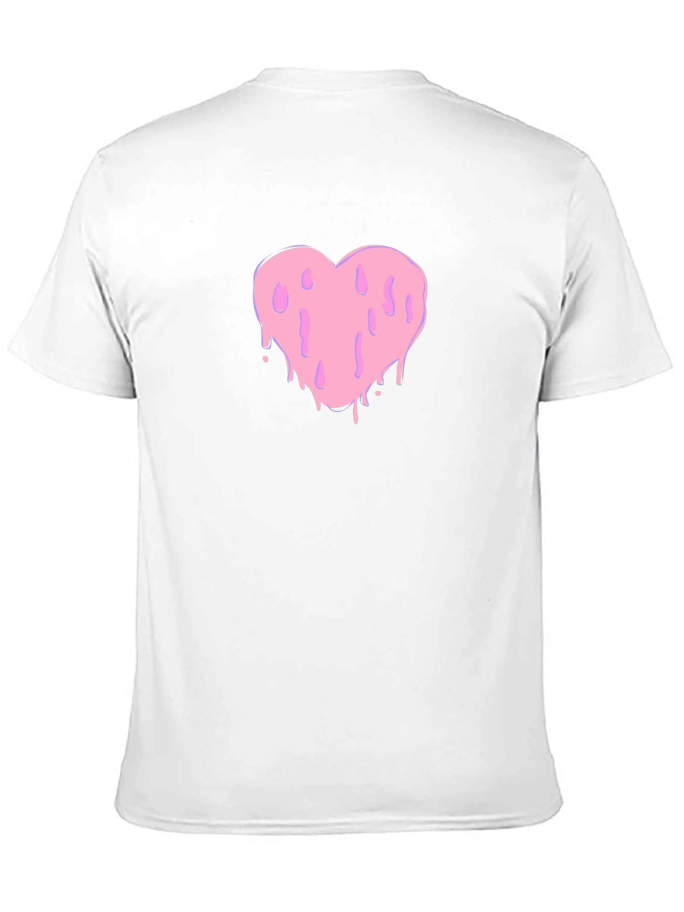 Melting Heart Graphic Black Tee