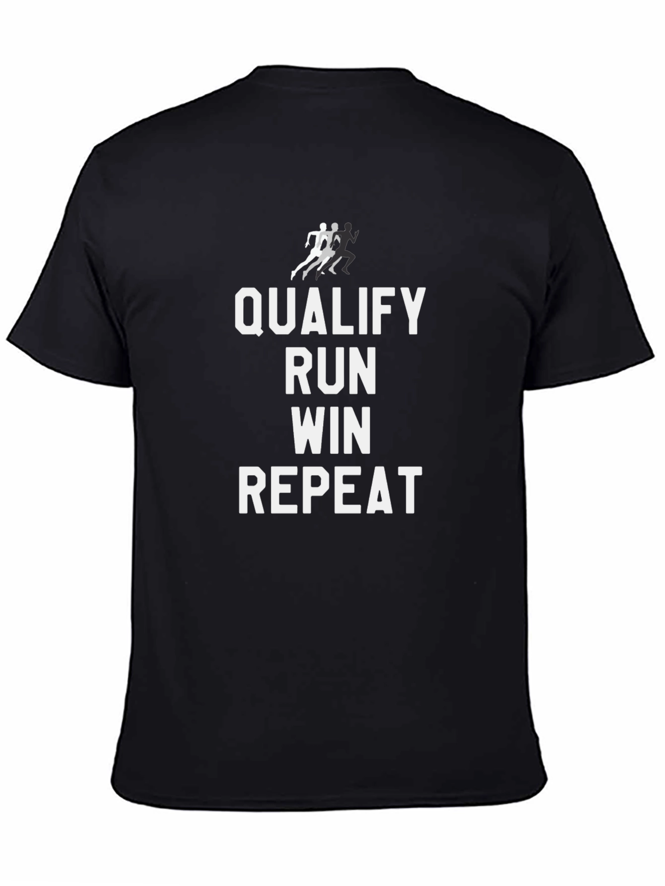 Qualify Run Win Repeat Graphic Tee
