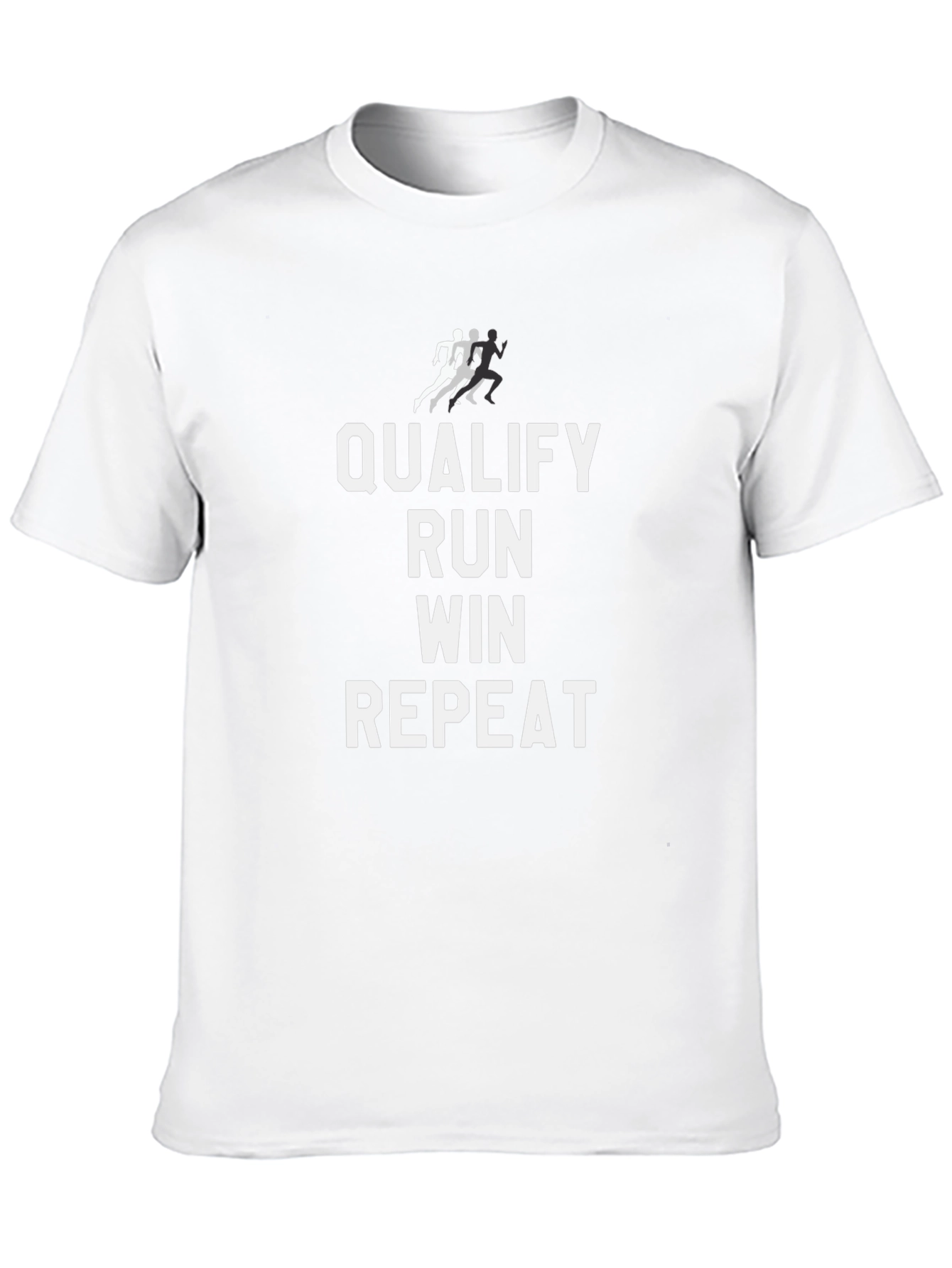 Qualify Run Win Repeat Graphic Tee