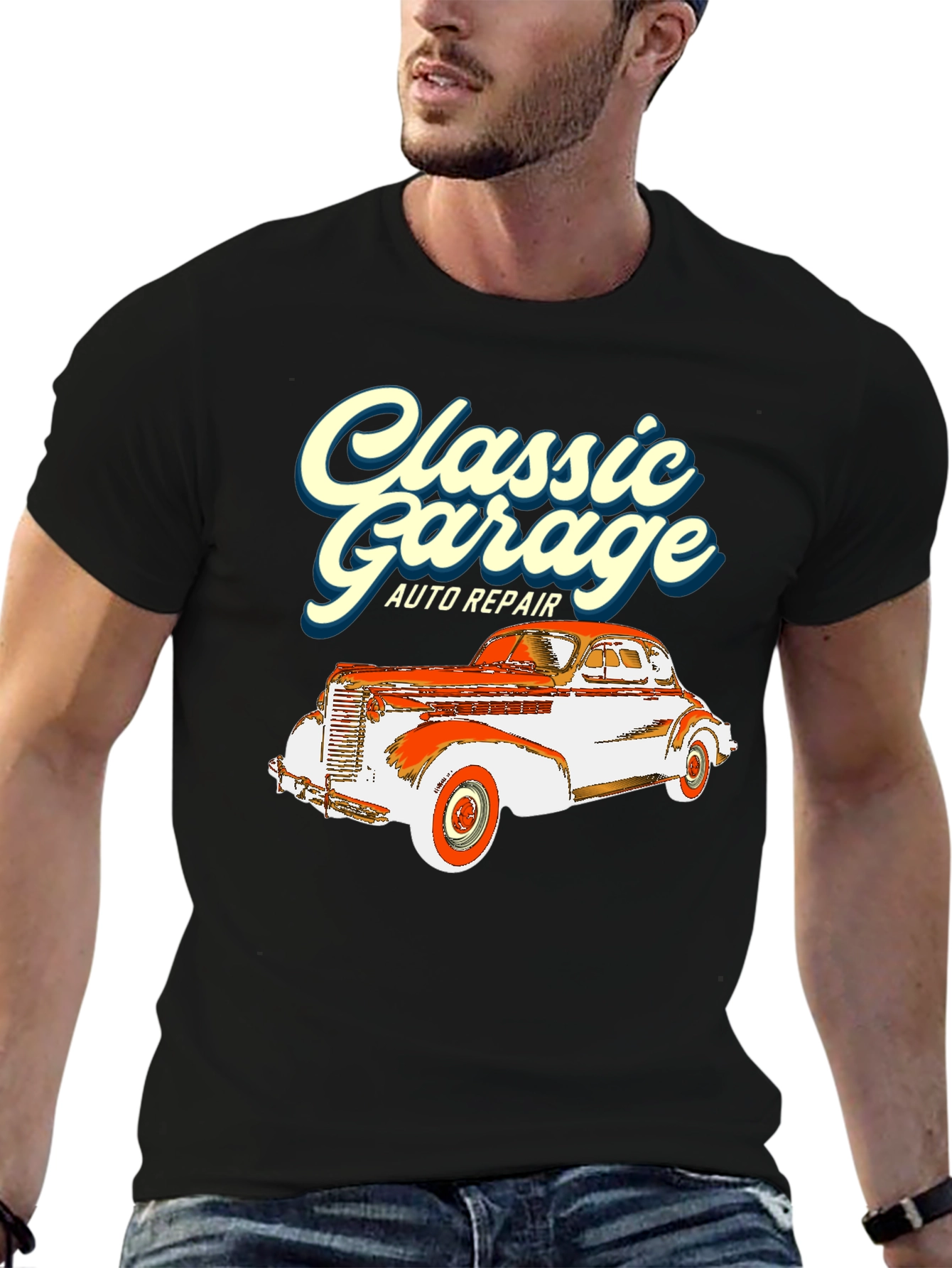 Classic Garage Auto Repair Graphic Tee