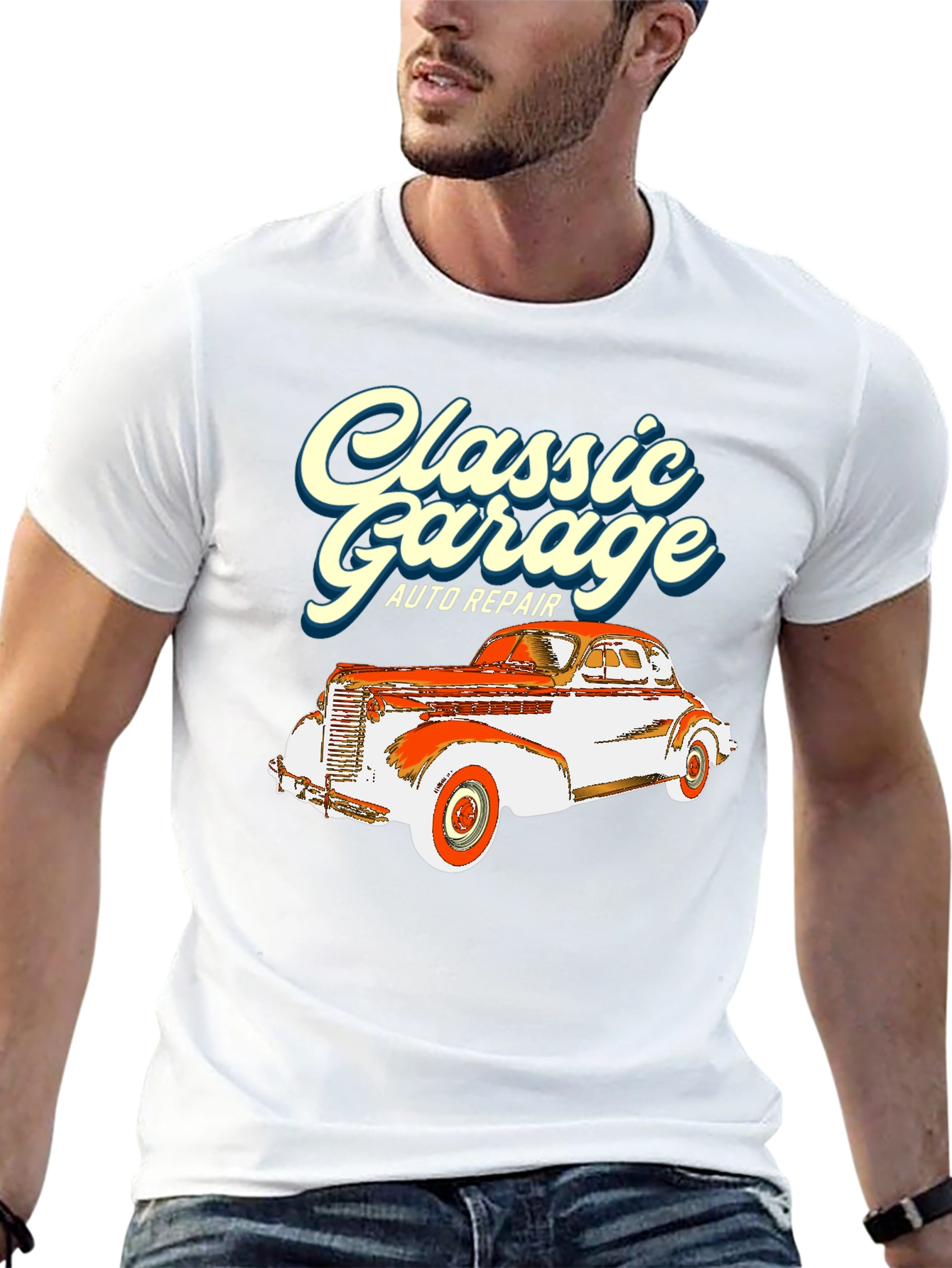 Classic Garage Auto Repair Graphic Tee