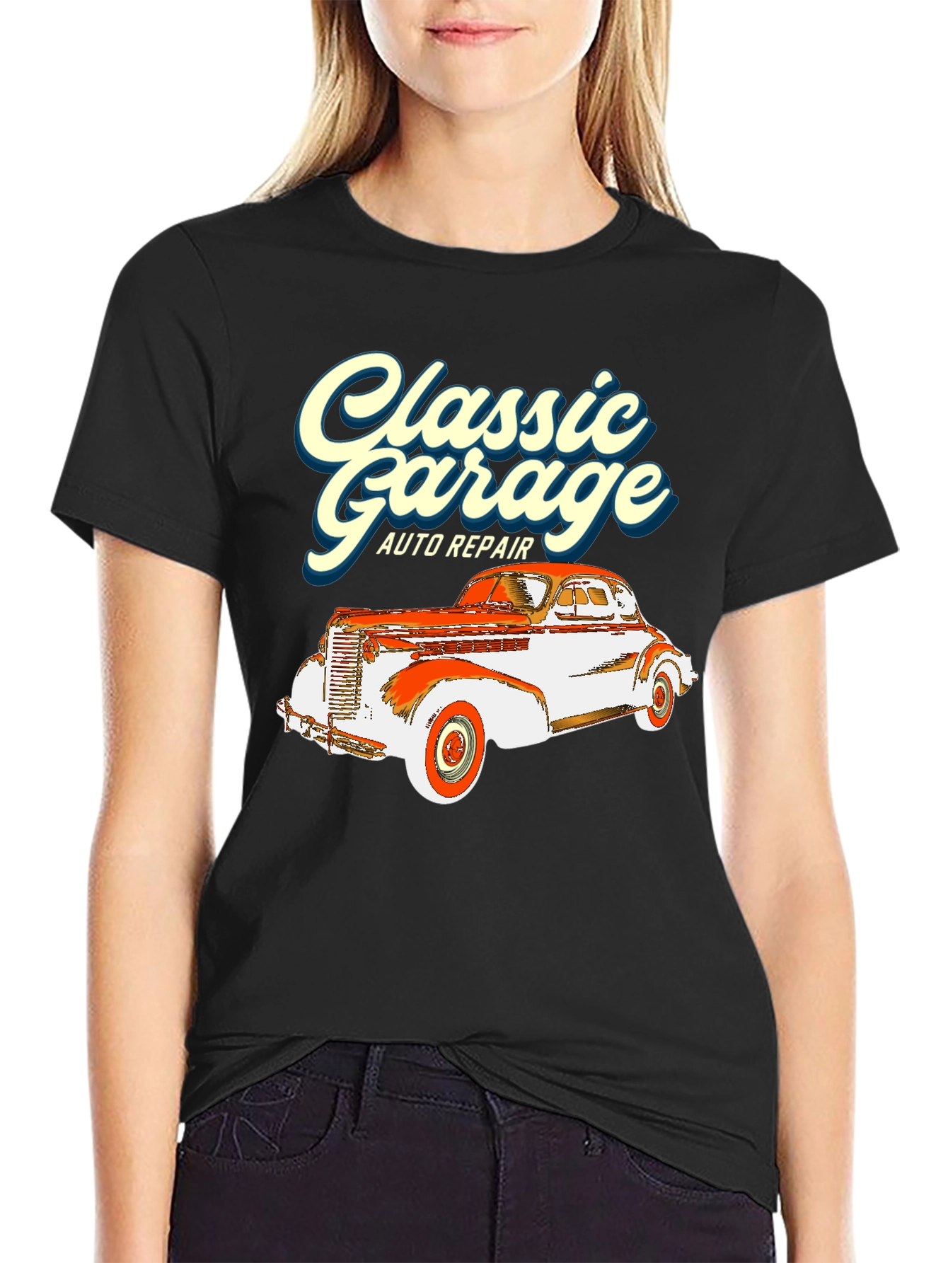 Classic Garage Auto Repair Graphic Tee