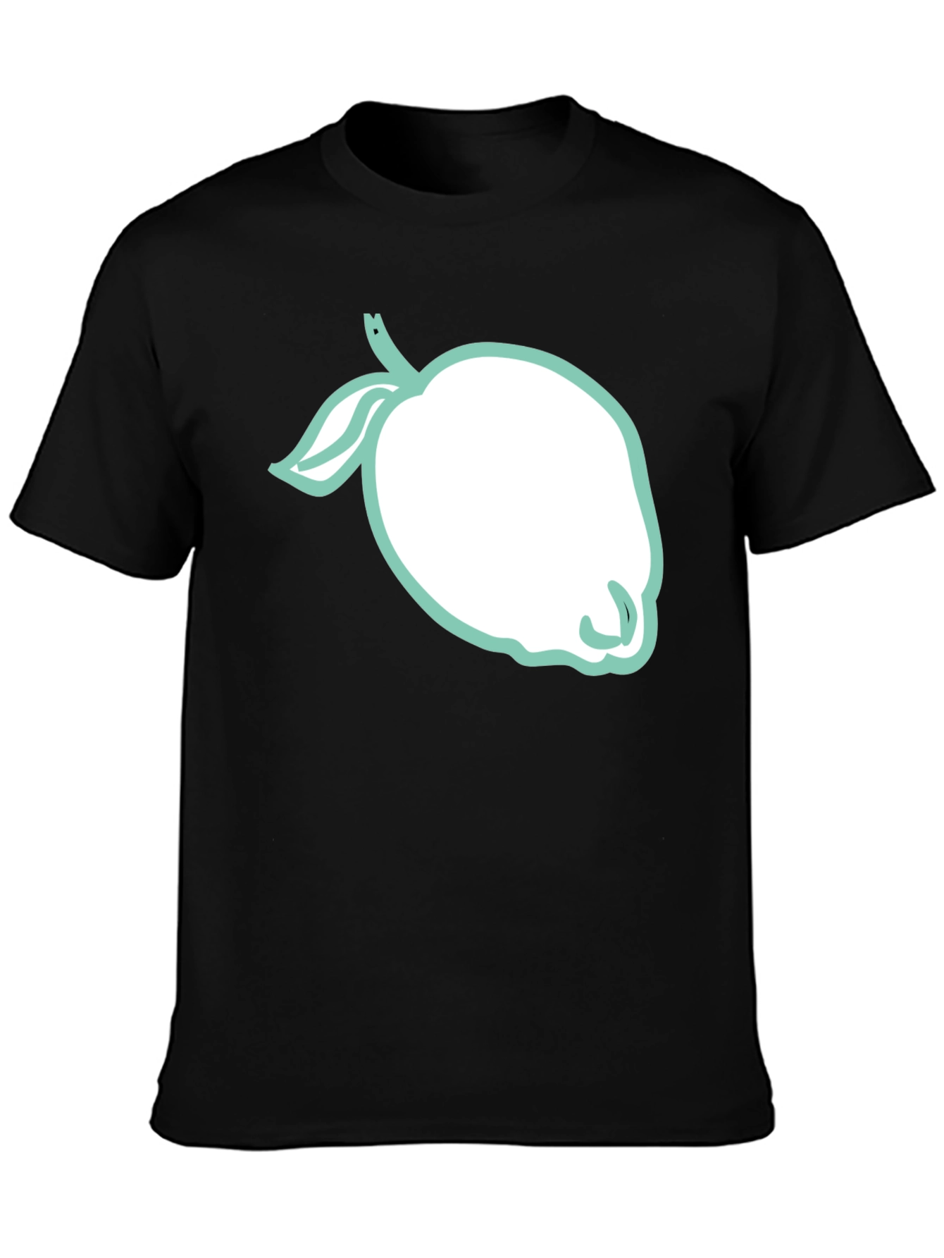 Lemon Graphic Tee - Trendy Black Shirt