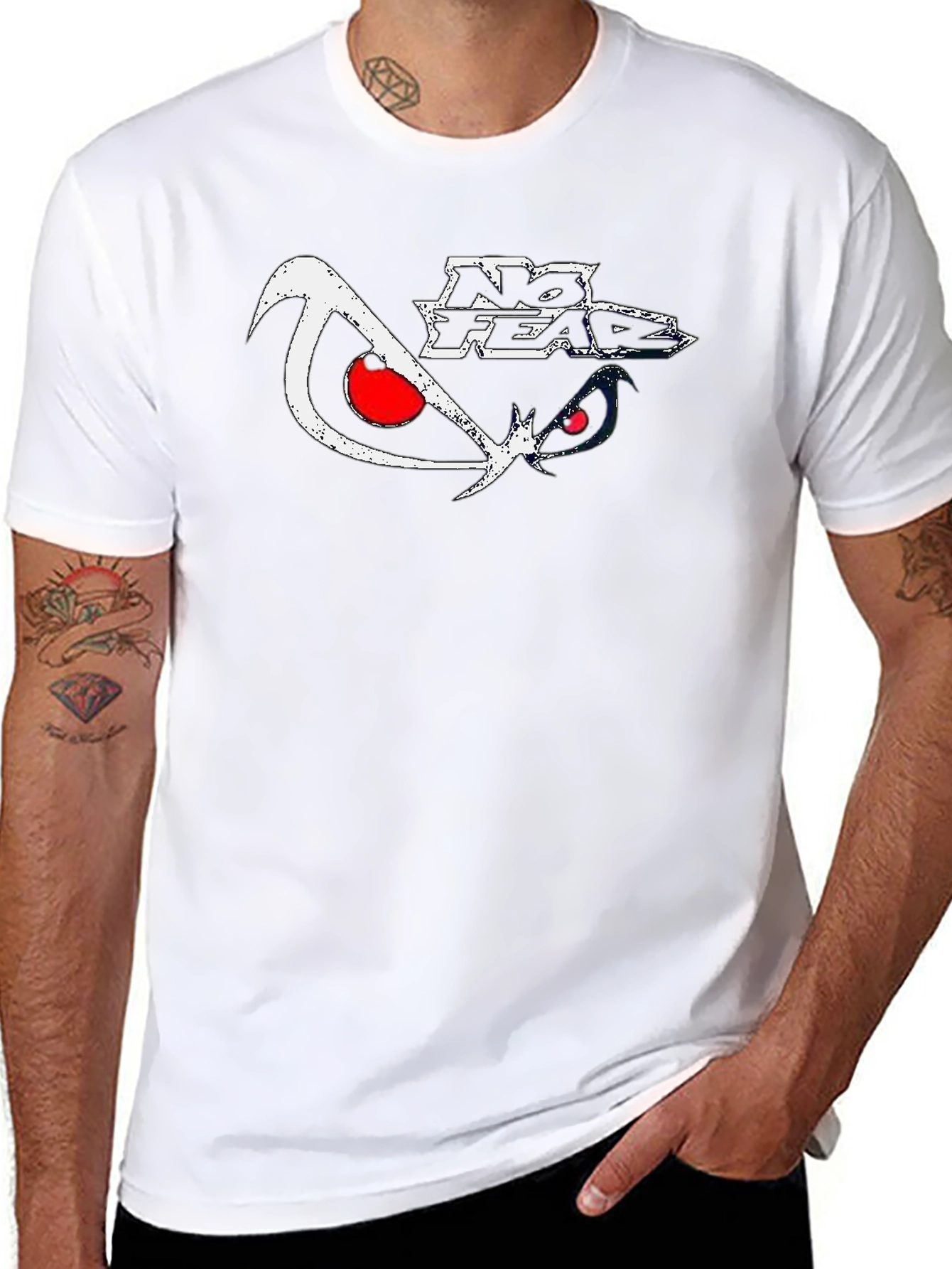 No Fear Graphic Print Black T-Shirt