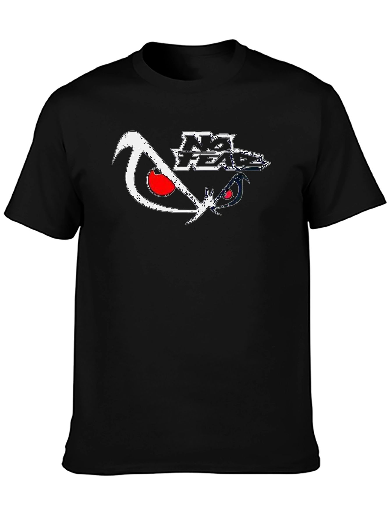 No Fear Graphic Print Black T-Shirt
