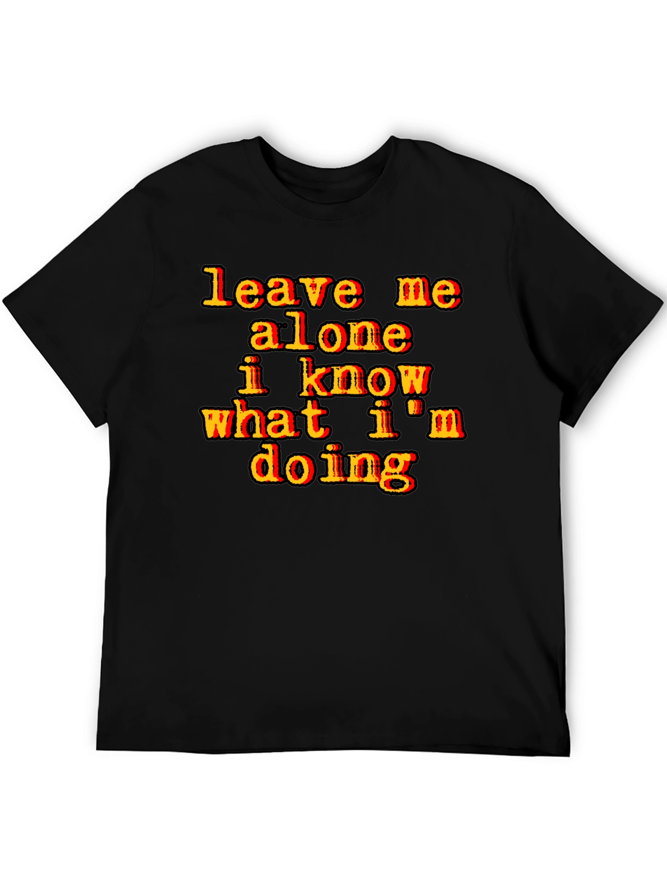 Leave Me Alone Graphic Tee - Black T-Shirt