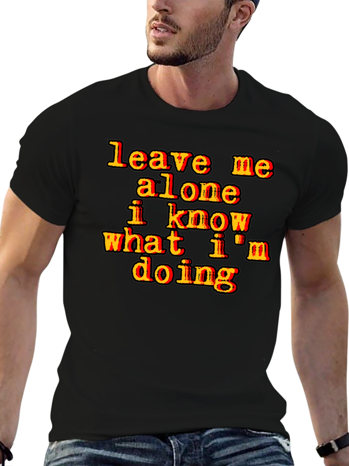 Leave Me Alone Graphic Tee - Black T-Shirt