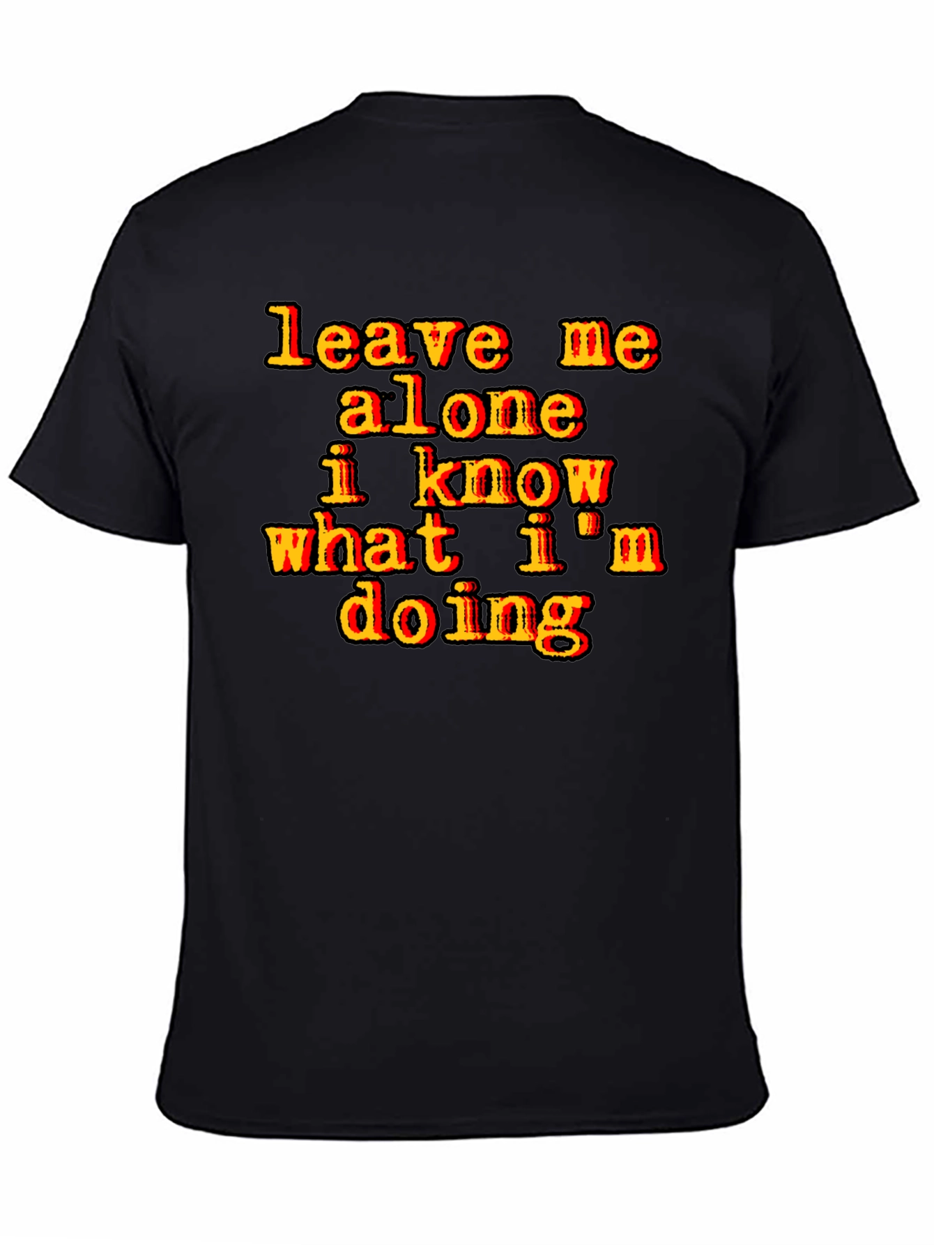 Leave Me Alone Graphic Tee - Black T-Shirt