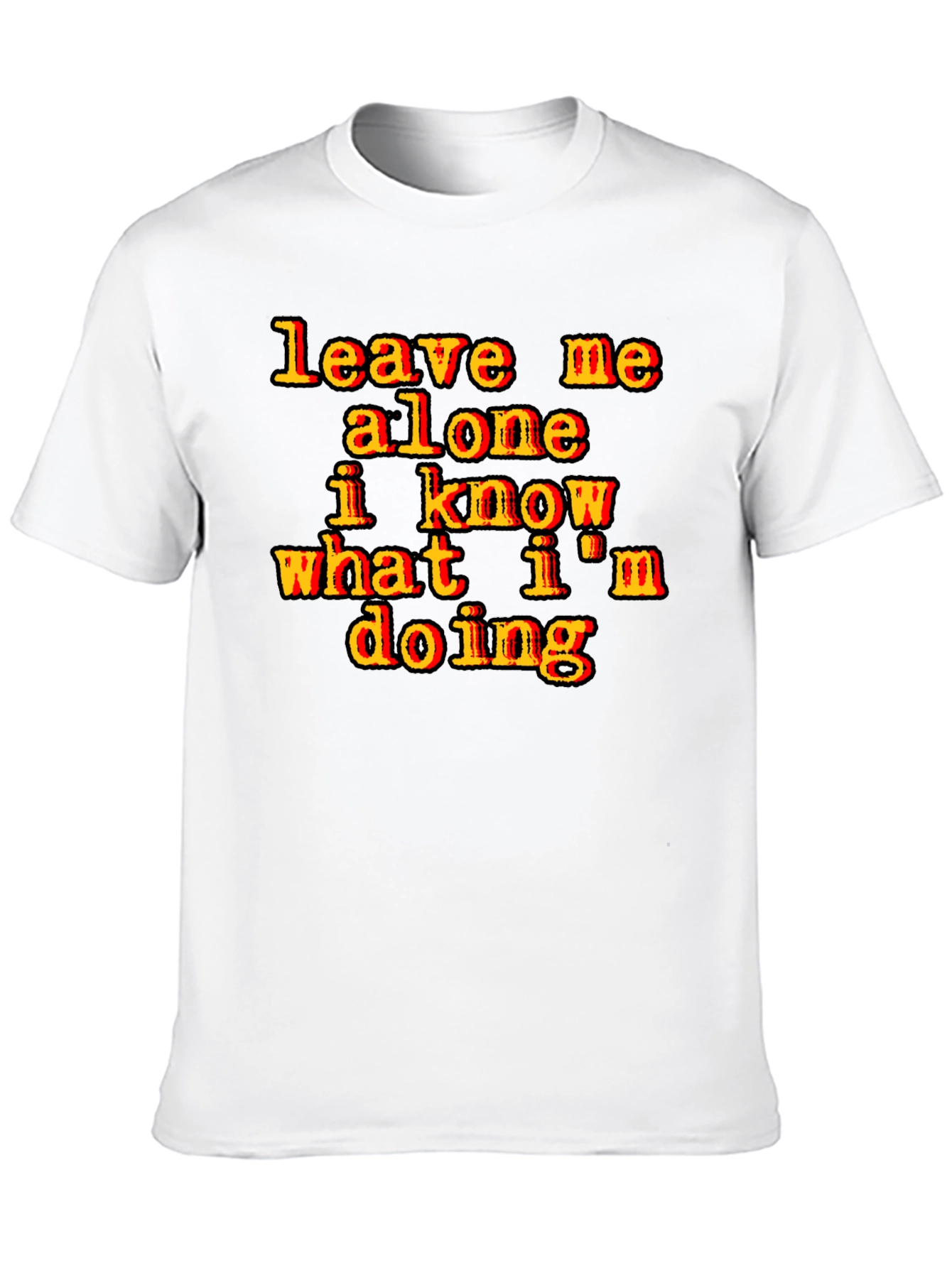 Leave Me Alone Graphic Tee - Black T-Shirt
