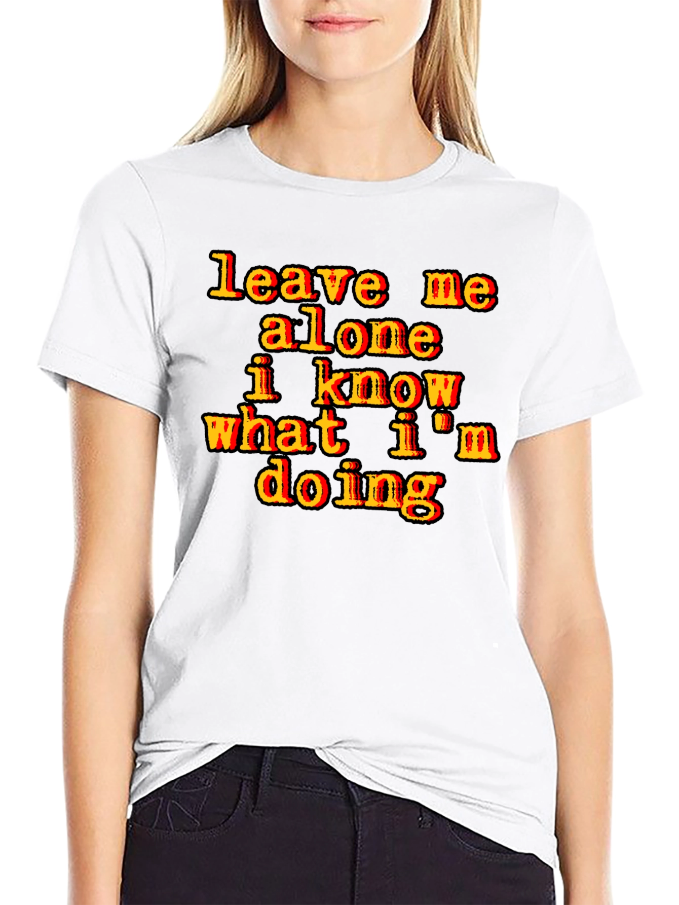 Leave Me Alone Graphic Tee - Black T-Shirt