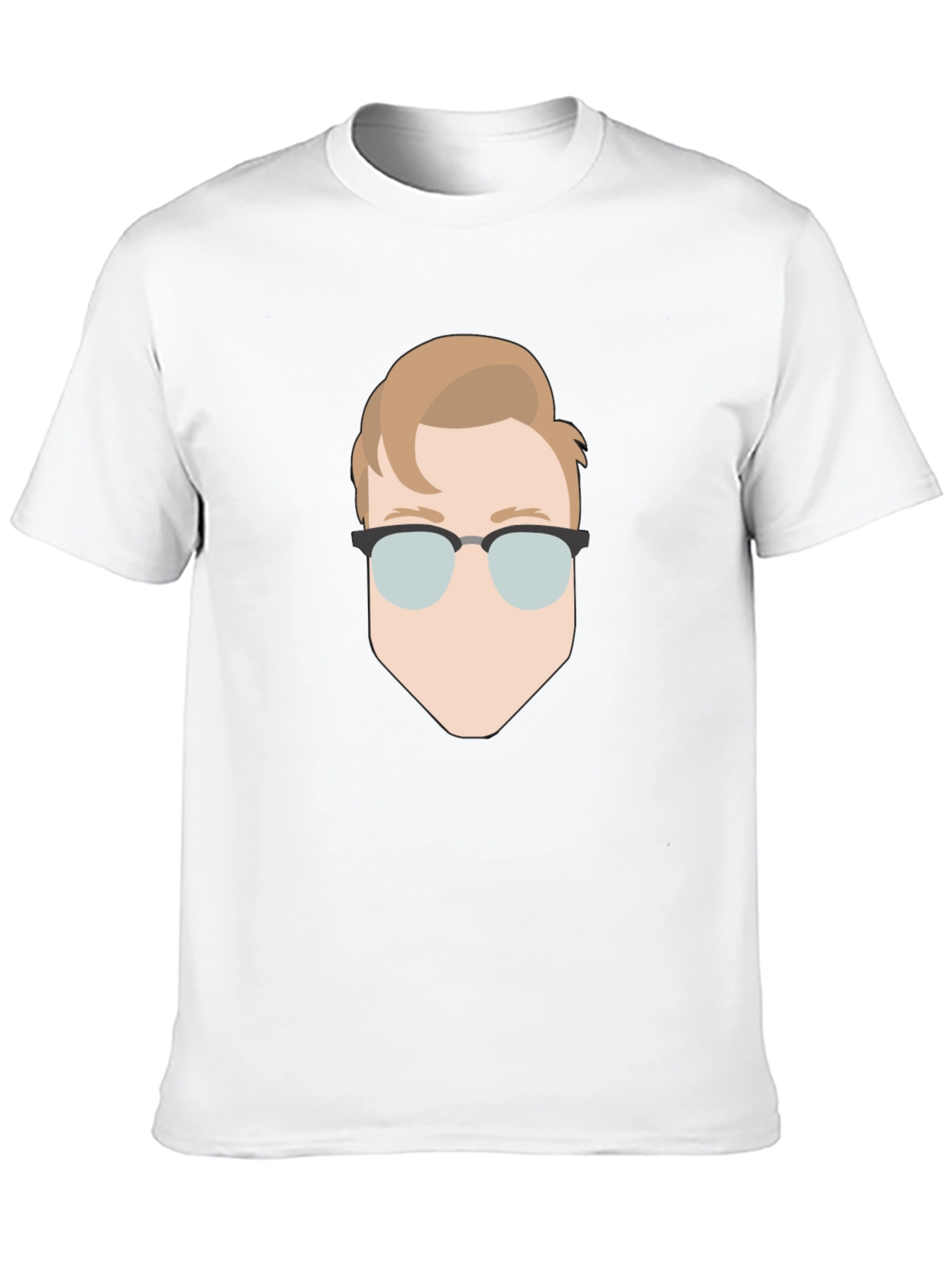 Retro Graphic Tee - Black T-Shirt with Face Design