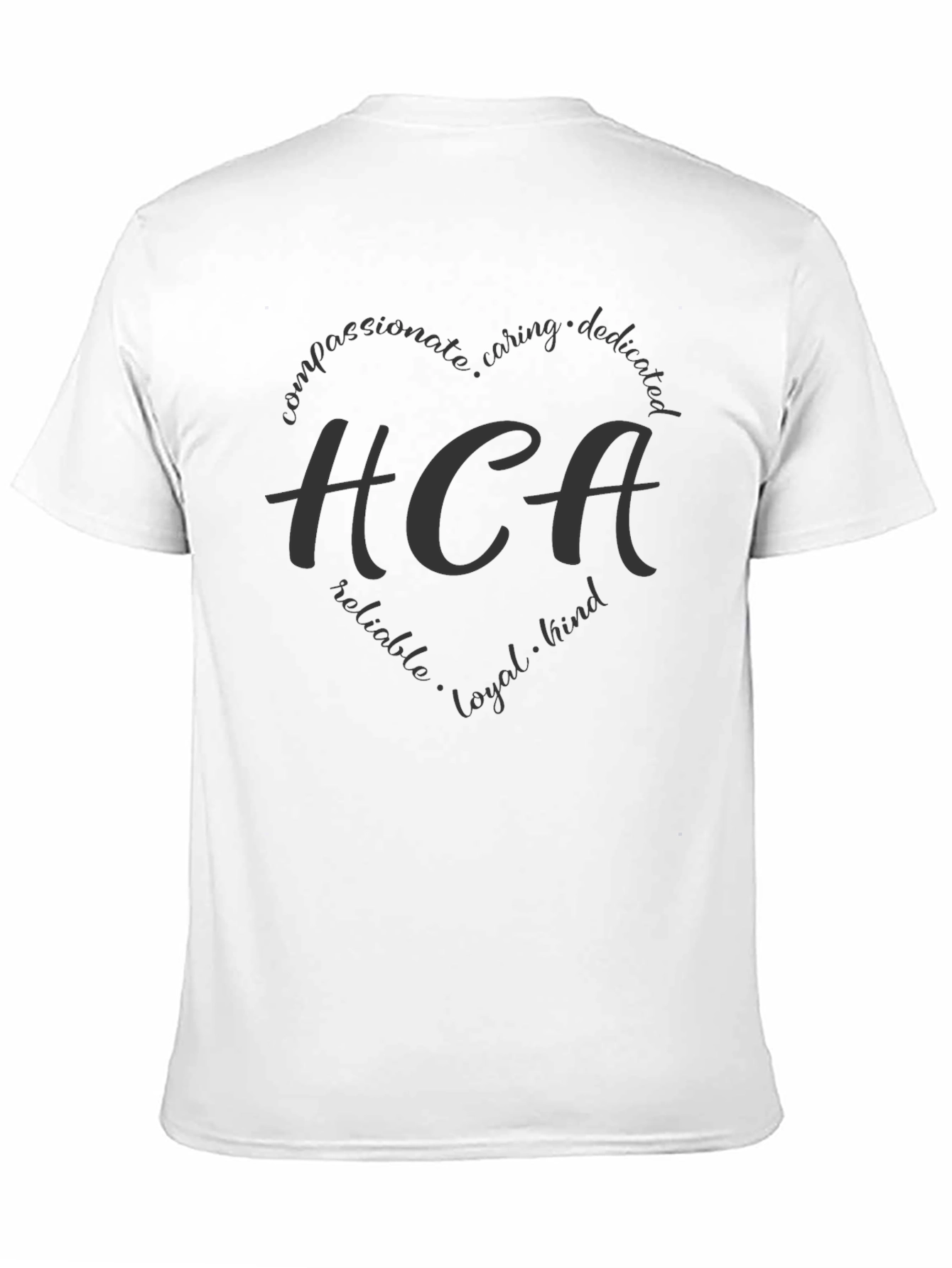 HCA Heart Graphic Black T-Shirt