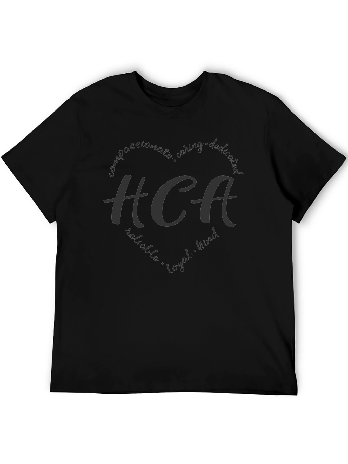 HCA Heart Graphic Black T-Shirt