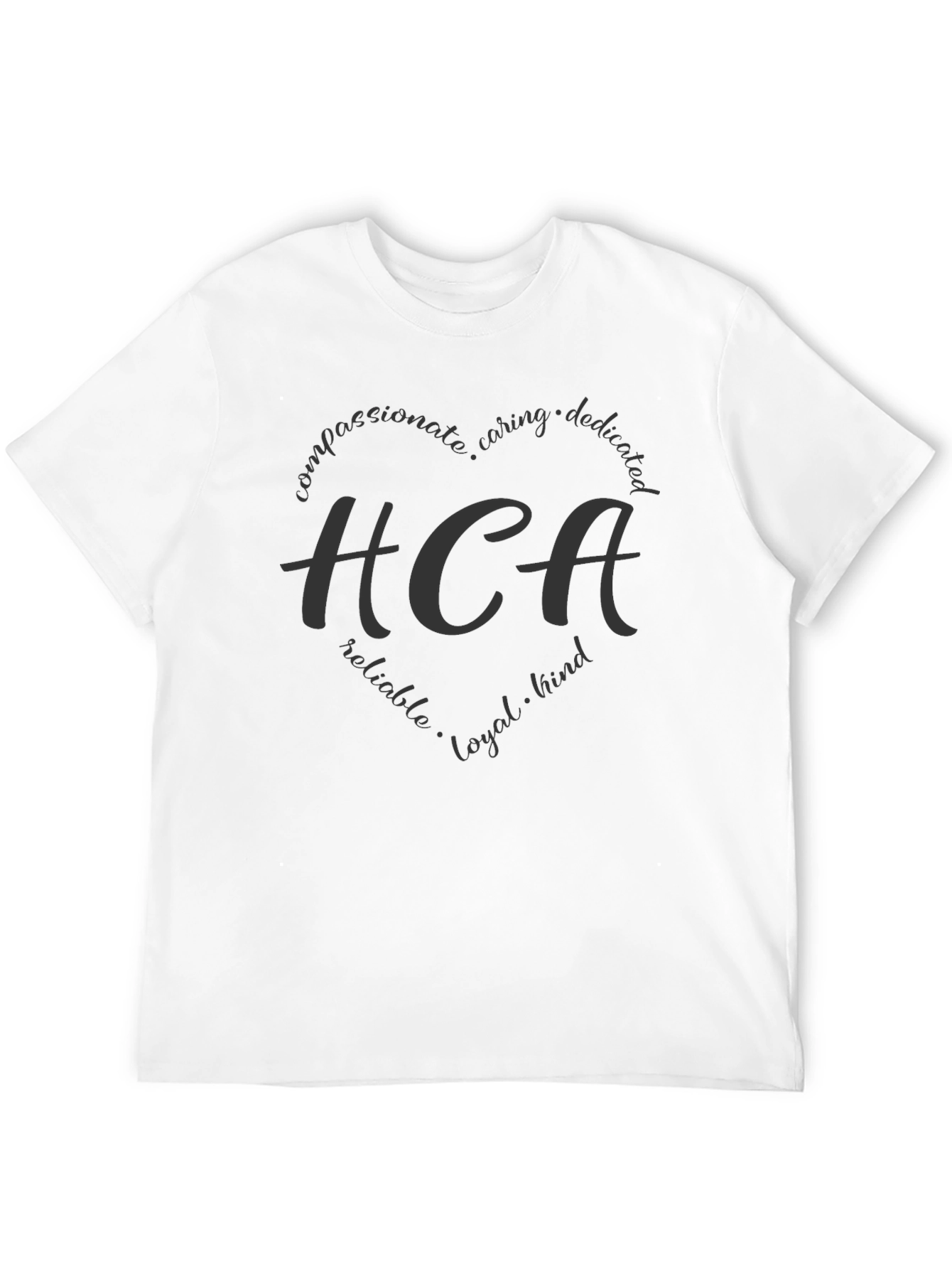 HCA Heart Graphic Black T-Shirt