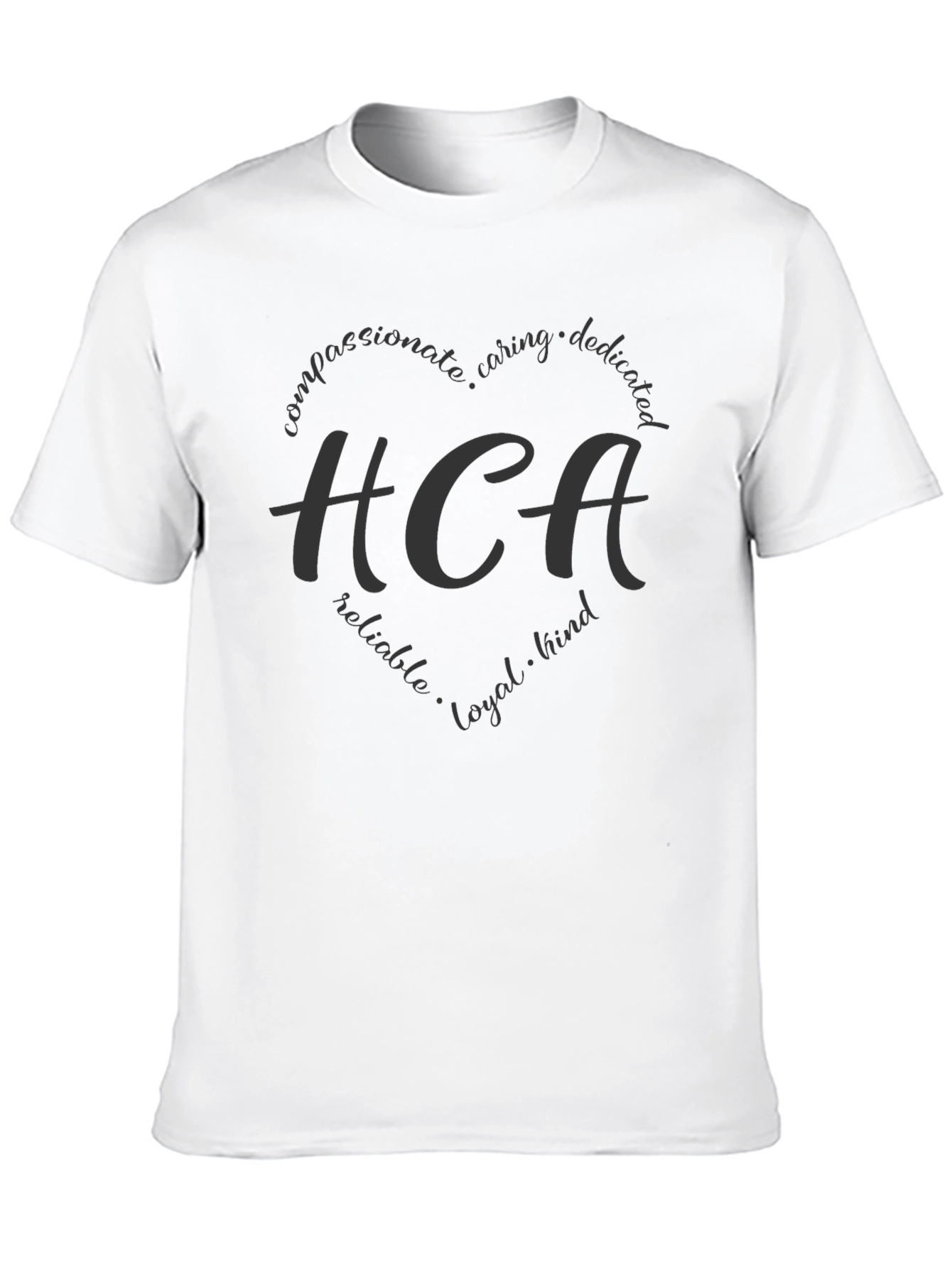 HCA Heart Graphic Black T-Shirt