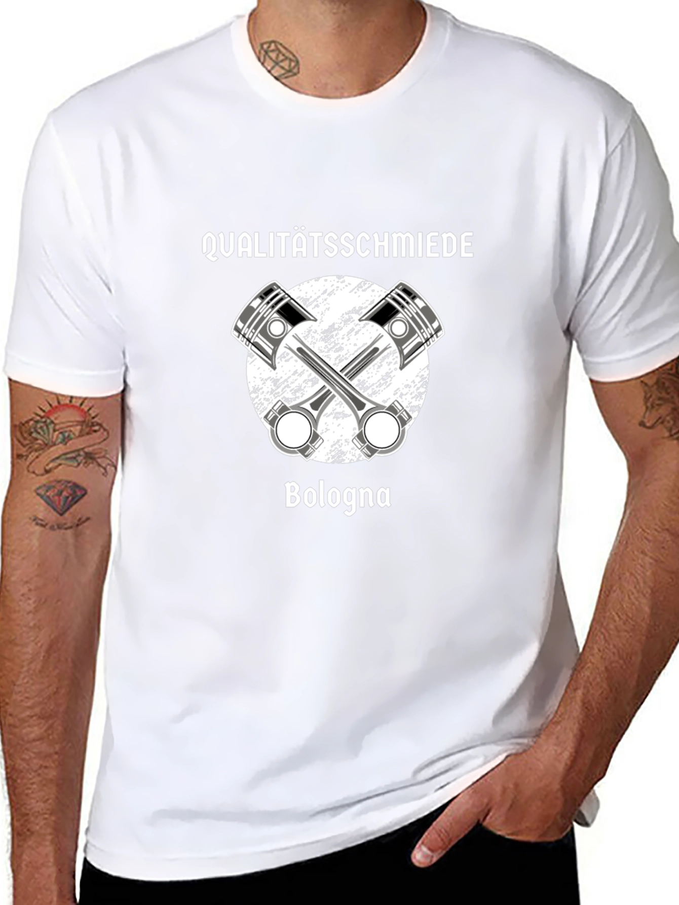 Qualitätsschmiede Bologna Pistons Graphic T-Shirt
