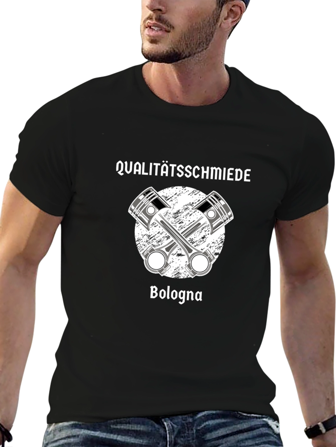 Qualitätsschmiede Bologna Pistons Graphic T-Shirt