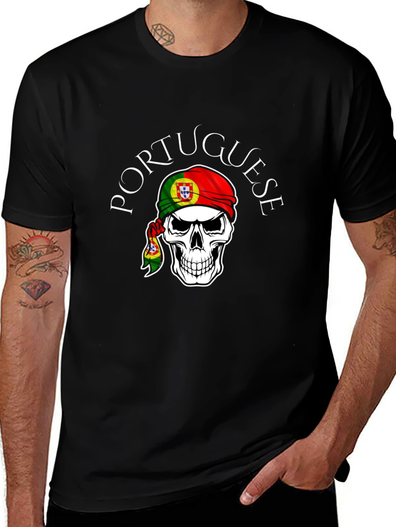 Portuguese Skull T-Shirt - Unique Design