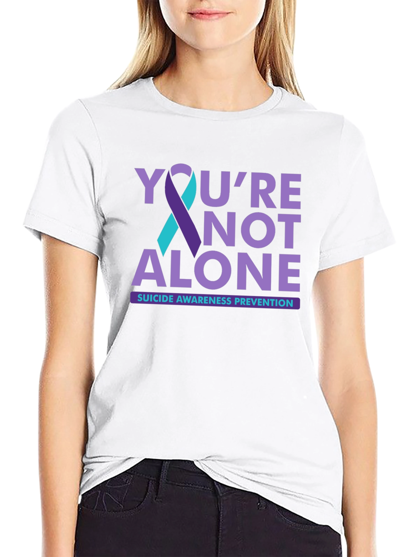 Suicide Prevention Awareness T-Shirt - Youre Not Alone