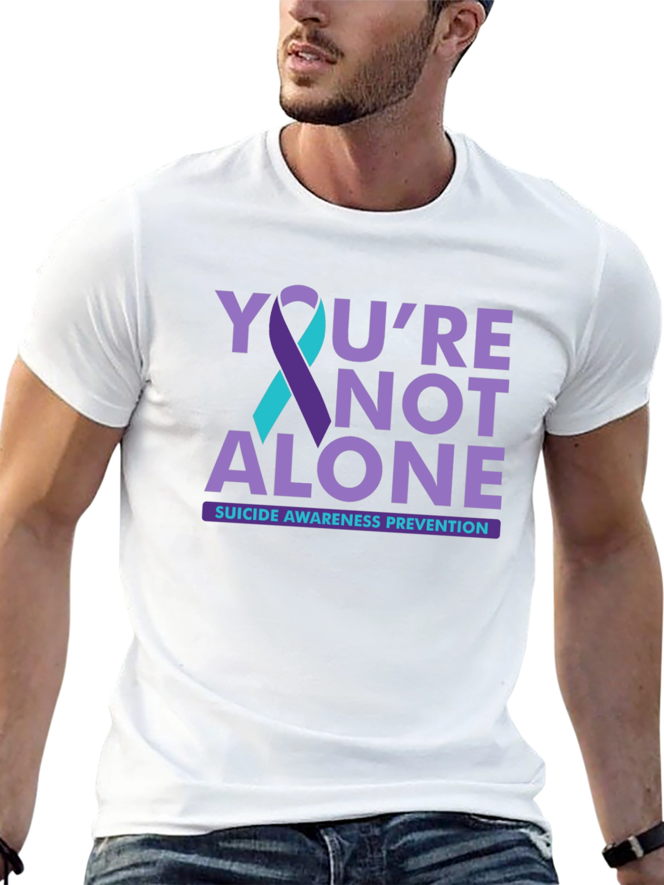 Suicide Prevention Awareness T-Shirt - Youre Not Alone