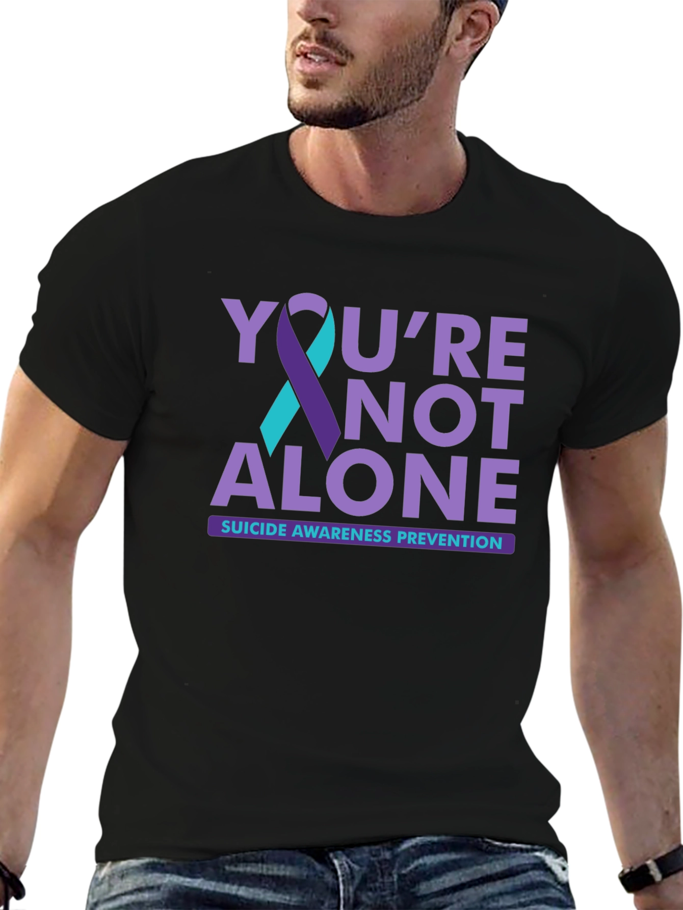 Suicide Prevention Awareness T-Shirt - Youre Not Alone