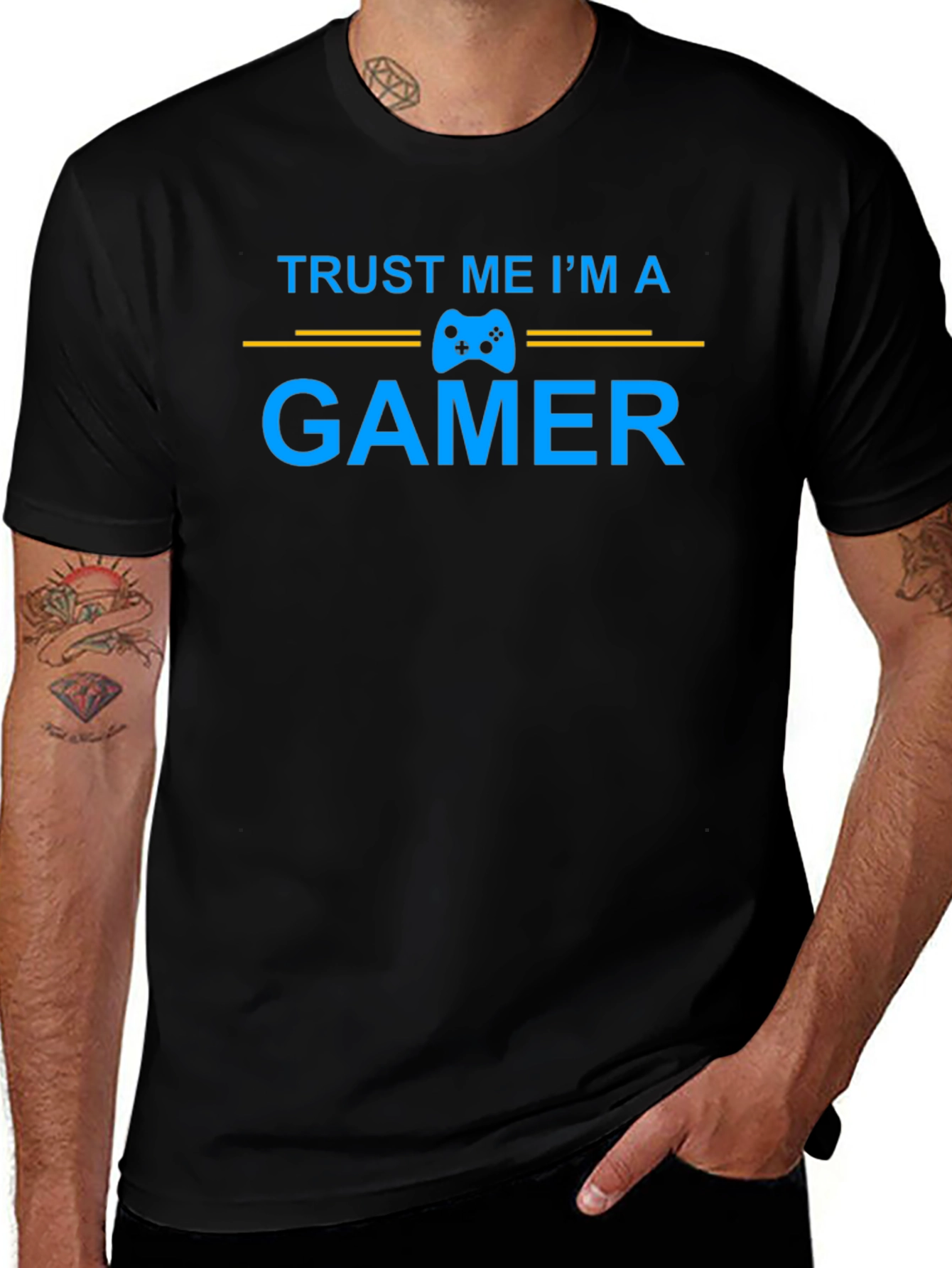 Trust Me Im a Gamer Black T-Shirt