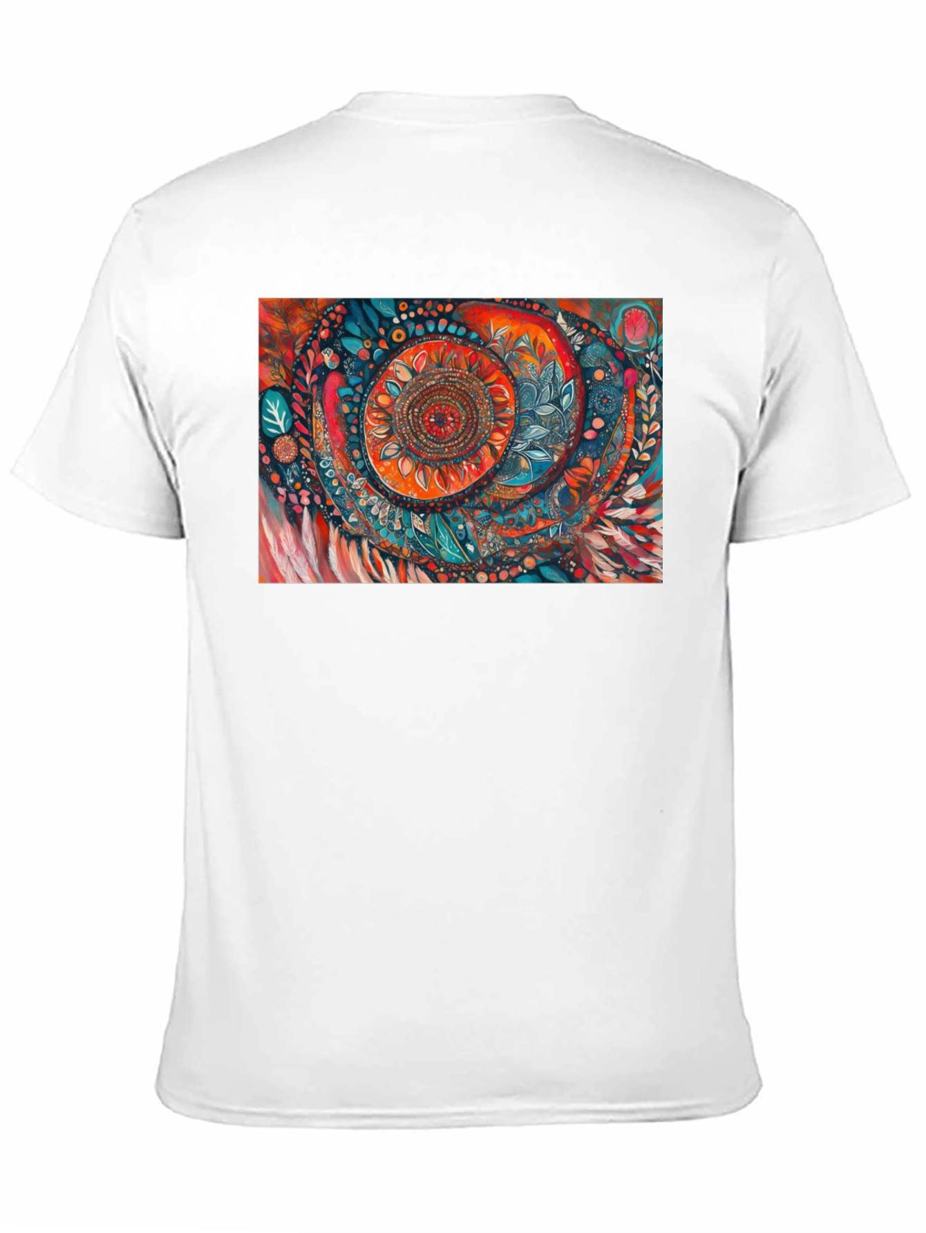 Abstract Art Print Black T-Shirt