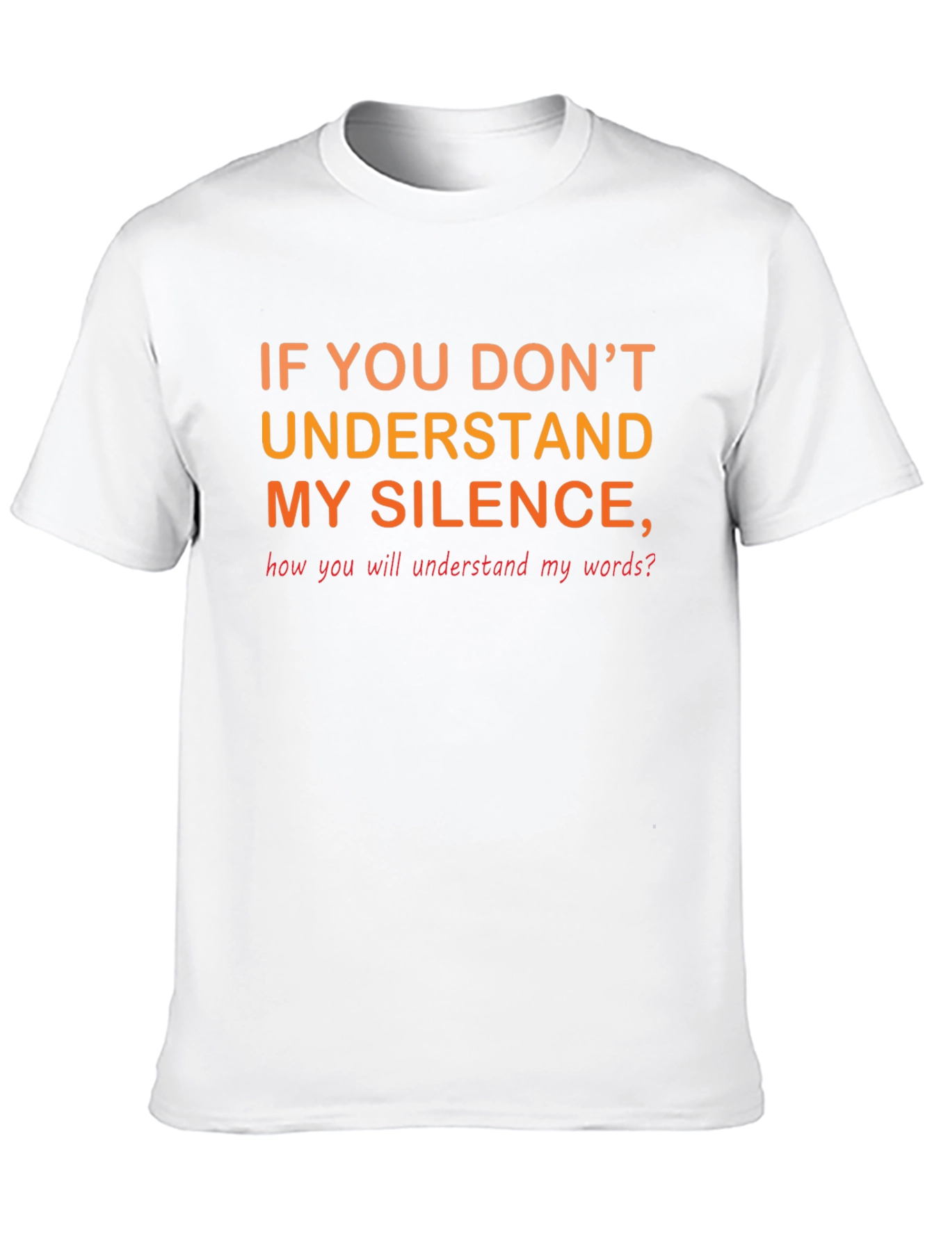 Silence Quote Black T-Shirt