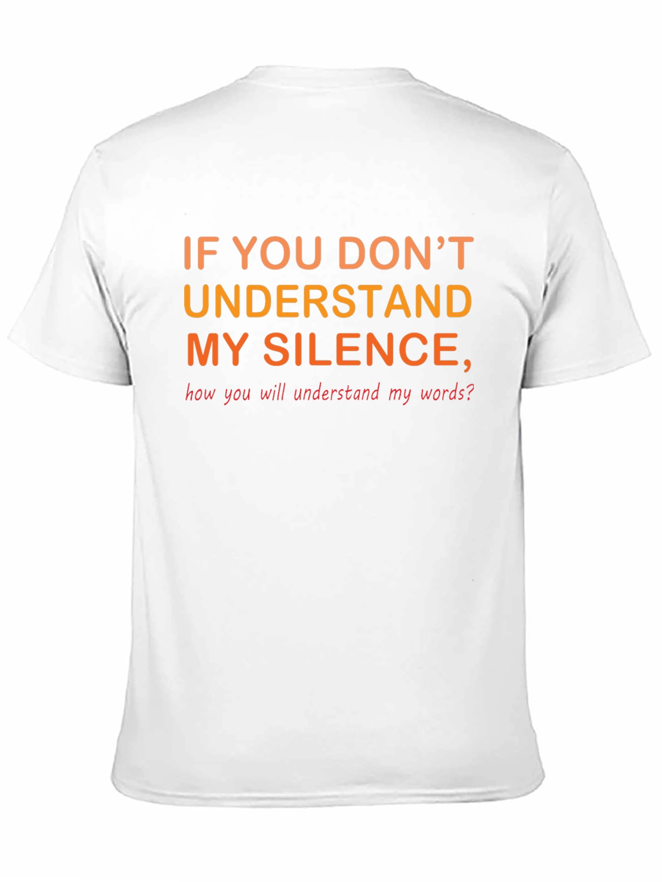 Silence Quote Black T-Shirt