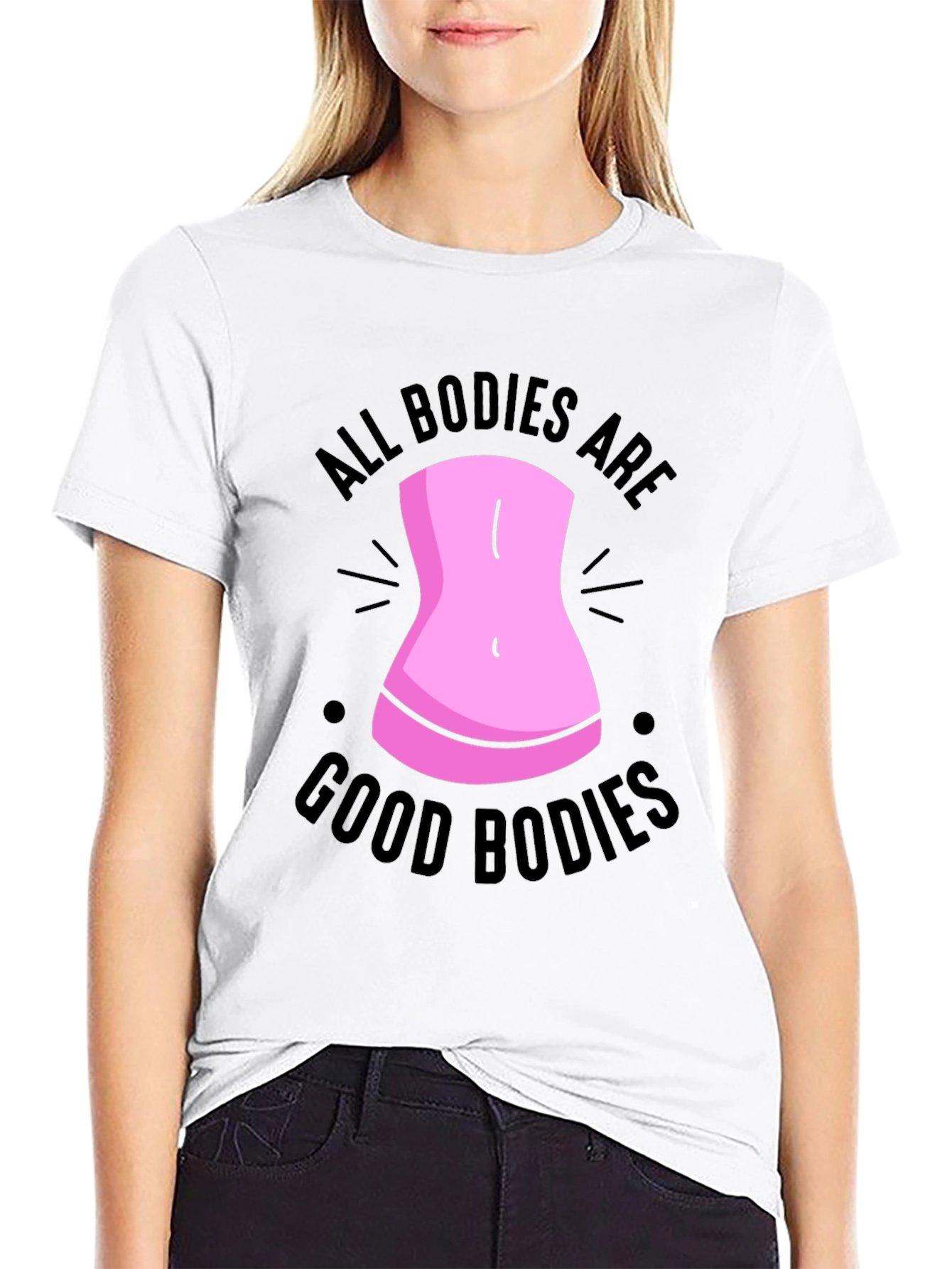 All Bodies Are Good Bodies Black T-Shirt