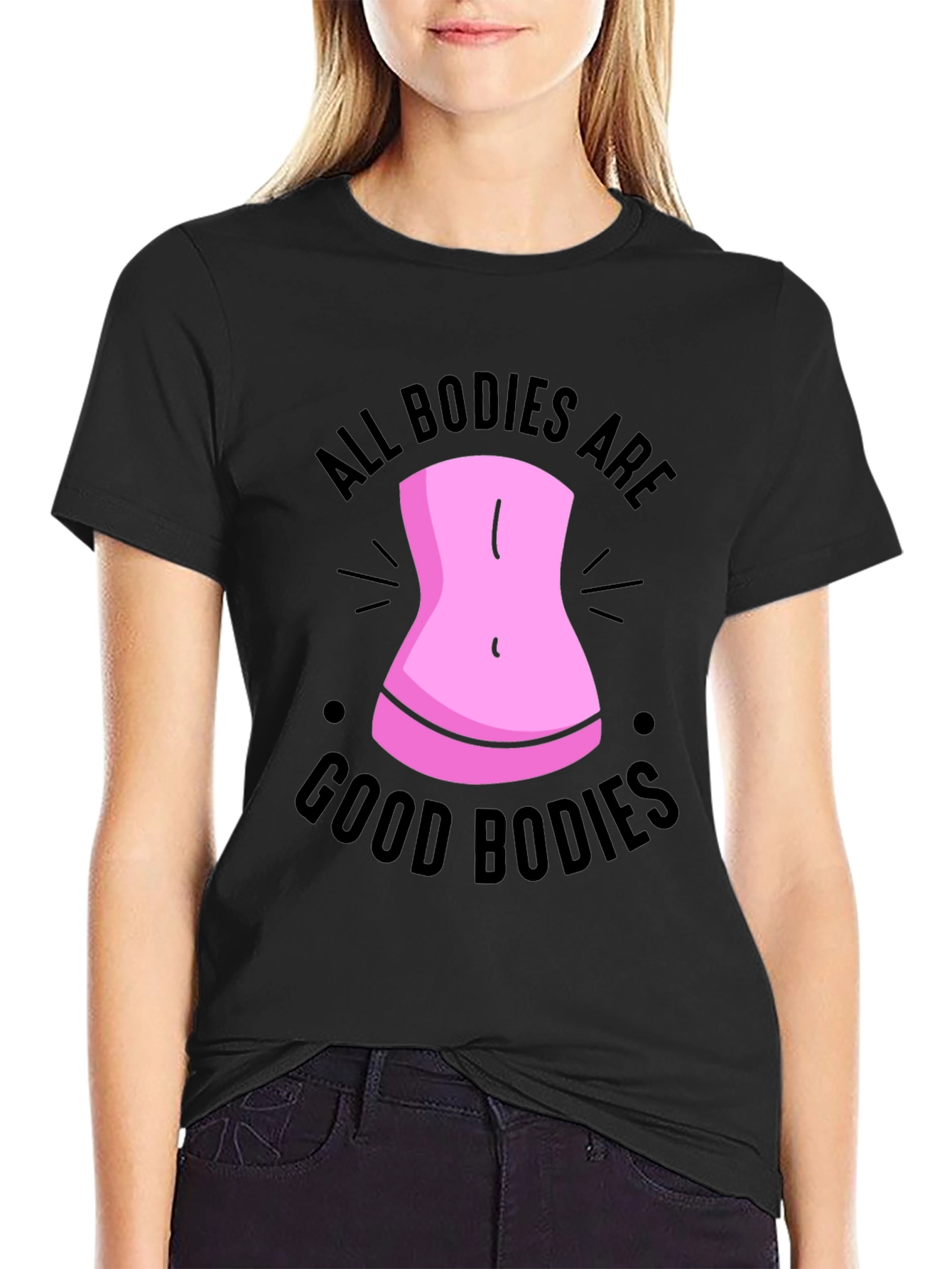 All Bodies Are Good Bodies Black T-Shirt