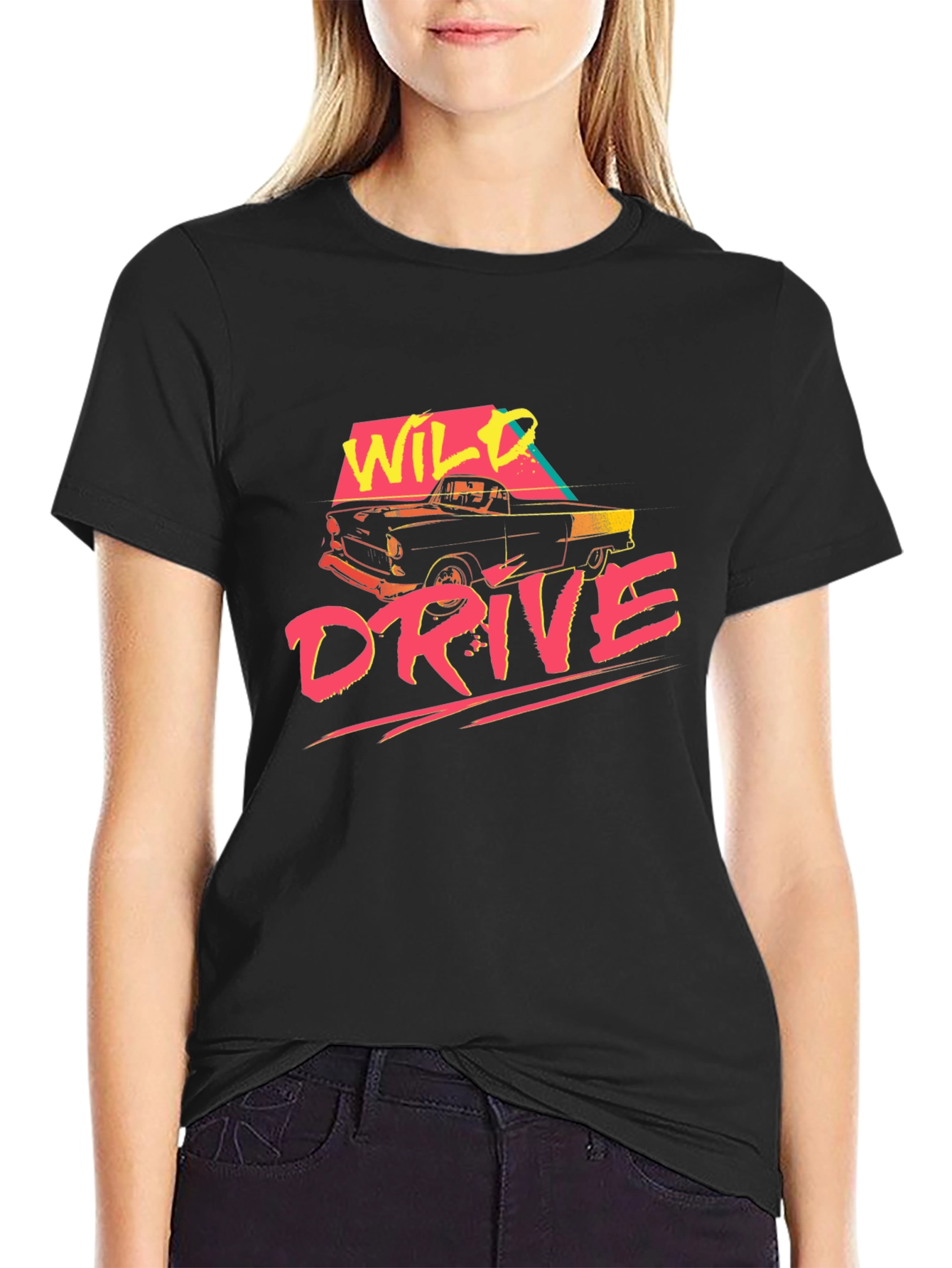 Wild Drive Retro Graphic T-Shirt