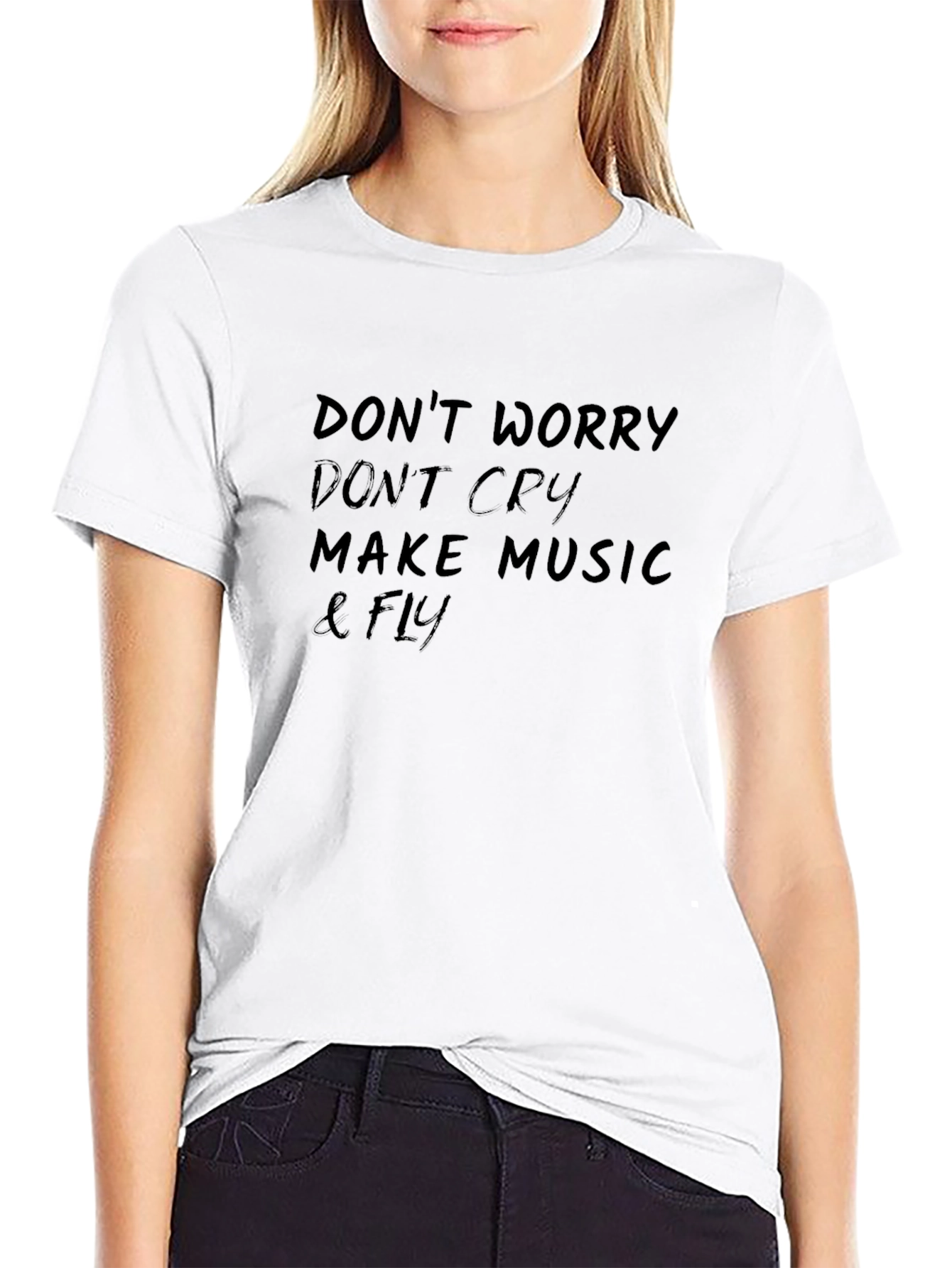 Inspirational Music & Fly Black T-Shirt