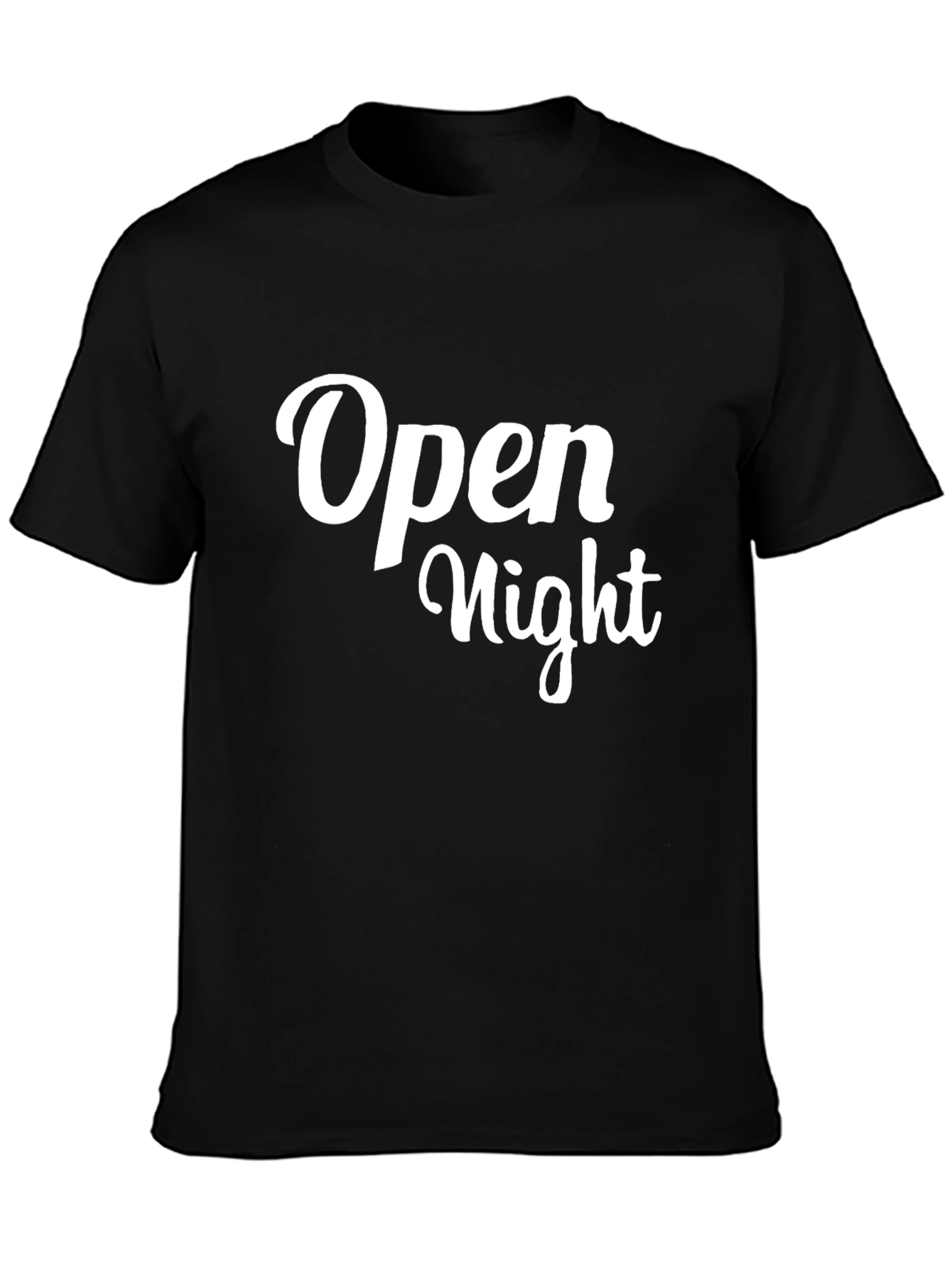 Open Night Black T-Shirt