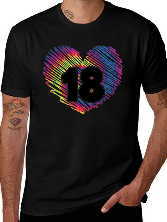 Colorful Scribble Heart 18 T-Shirt