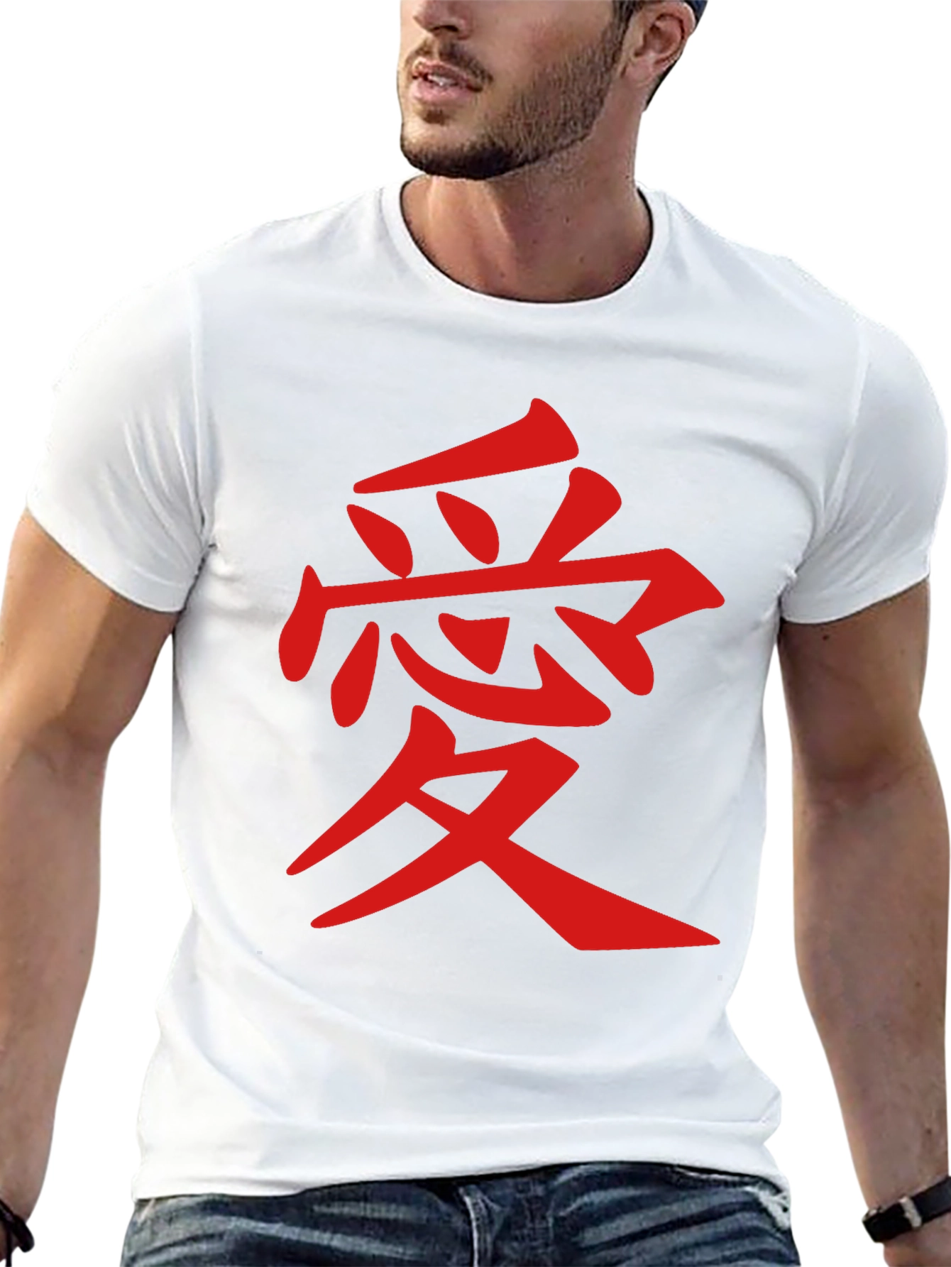 Kanji Love T-Shirt - Mens Black Tee Shirt