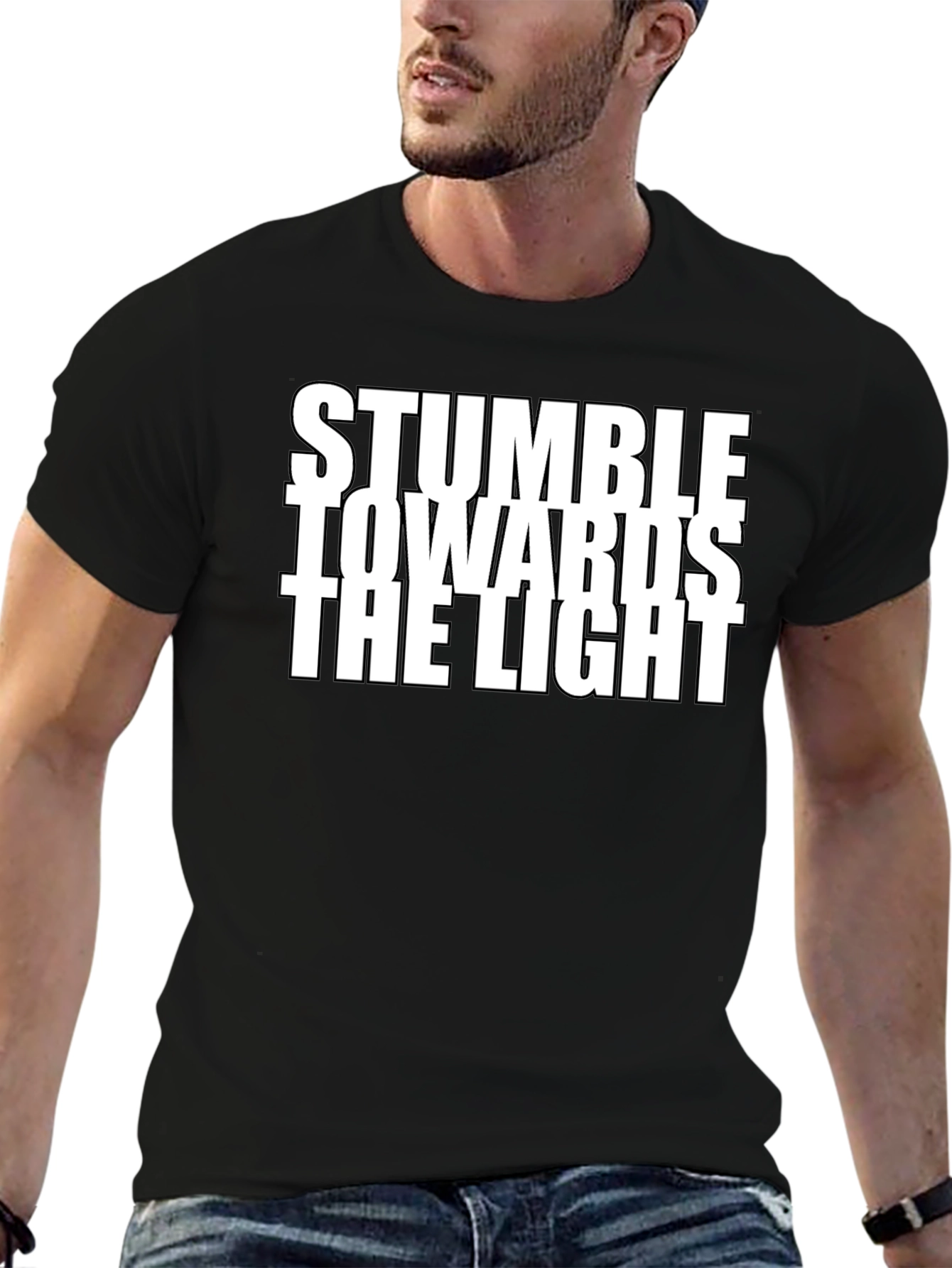 Stumble Towards the Light Graphic Tee - Black