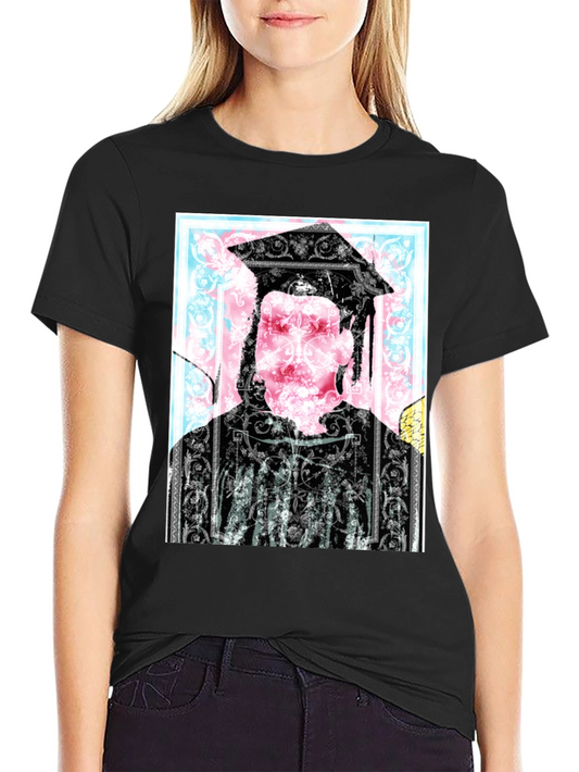 Graduation Graphic Black T-Shirt