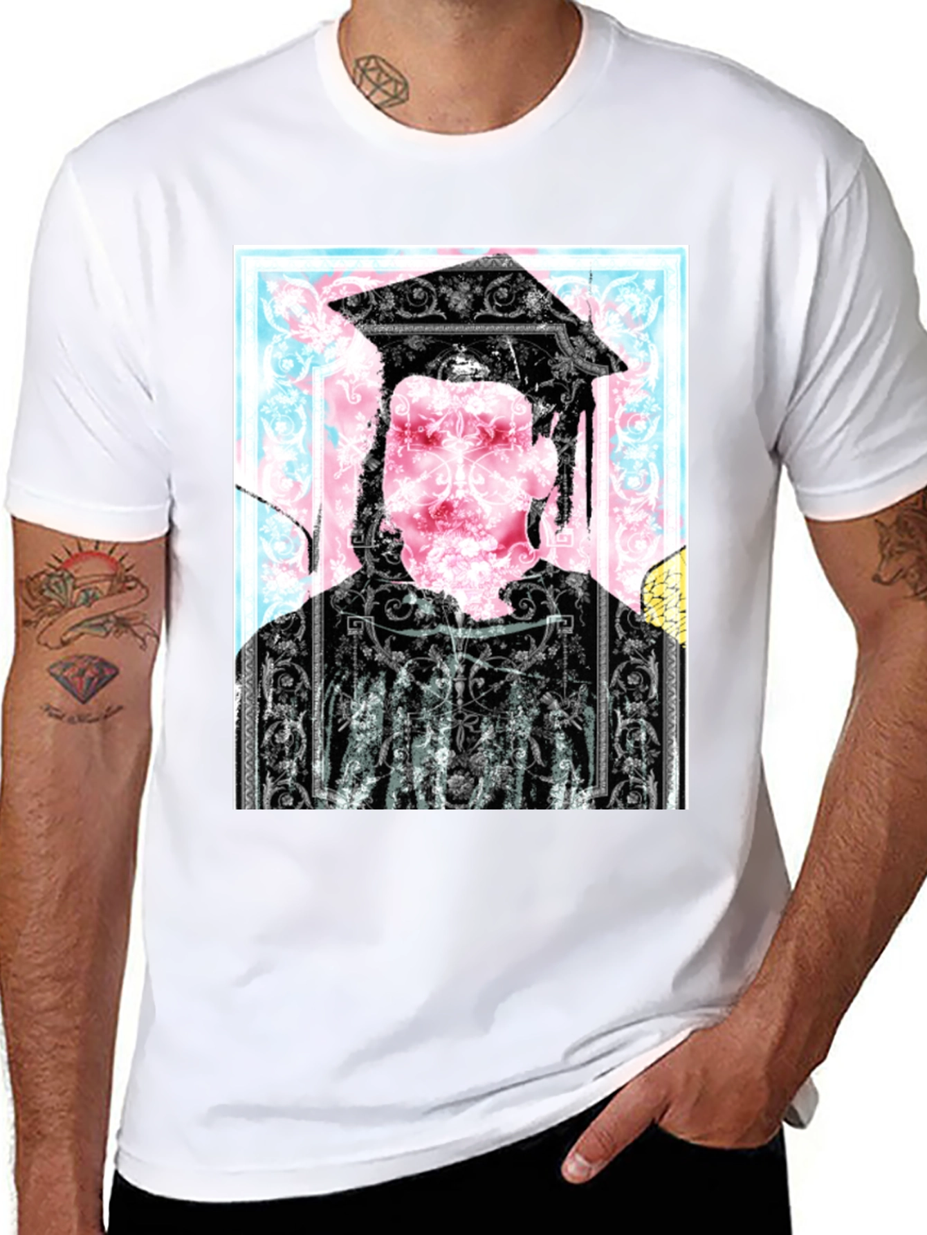 Graduation Graphic Black T-Shirt
