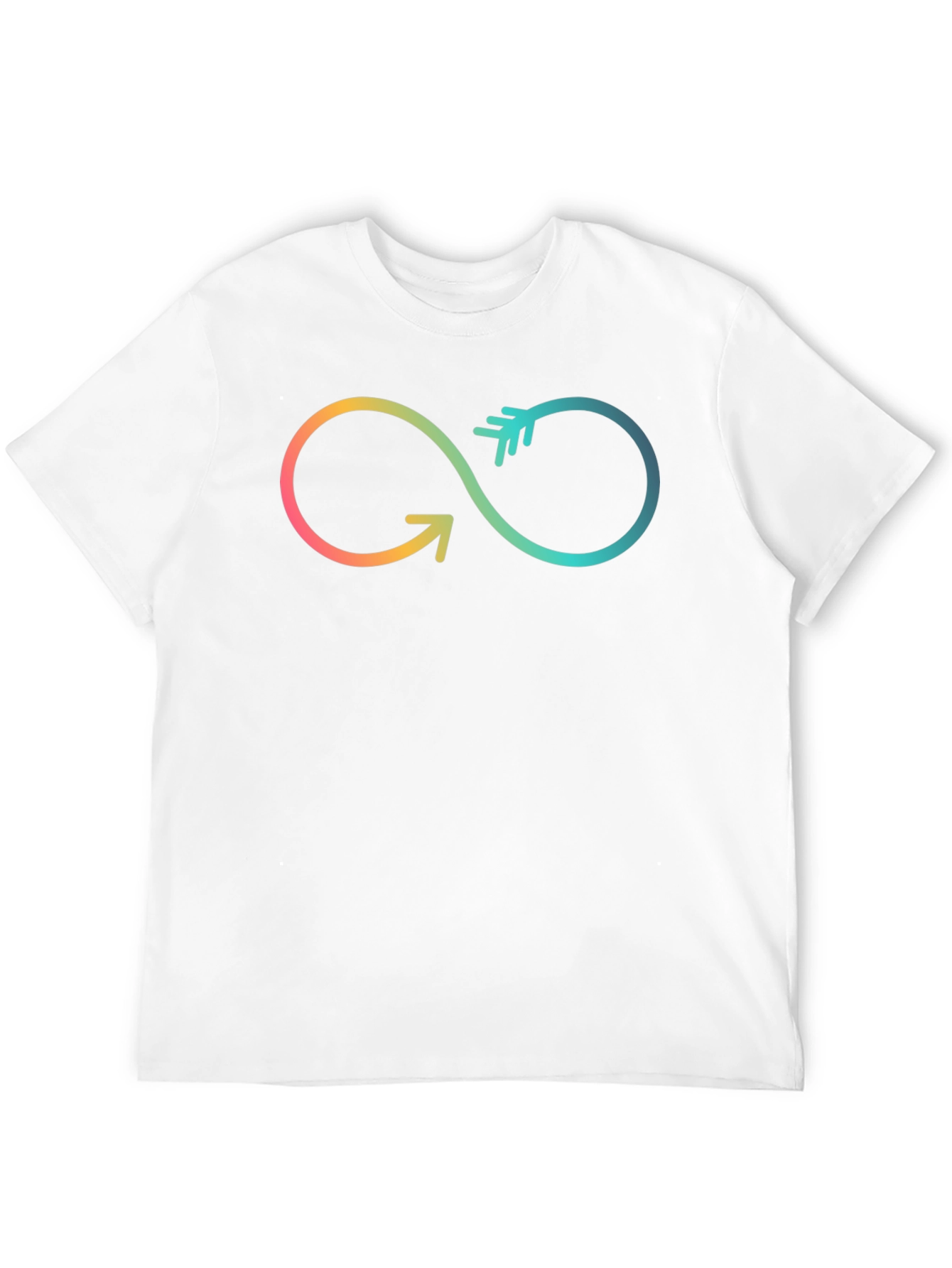 Infinity Arrow Graphic Tee - Black Cotton Blend Shirt