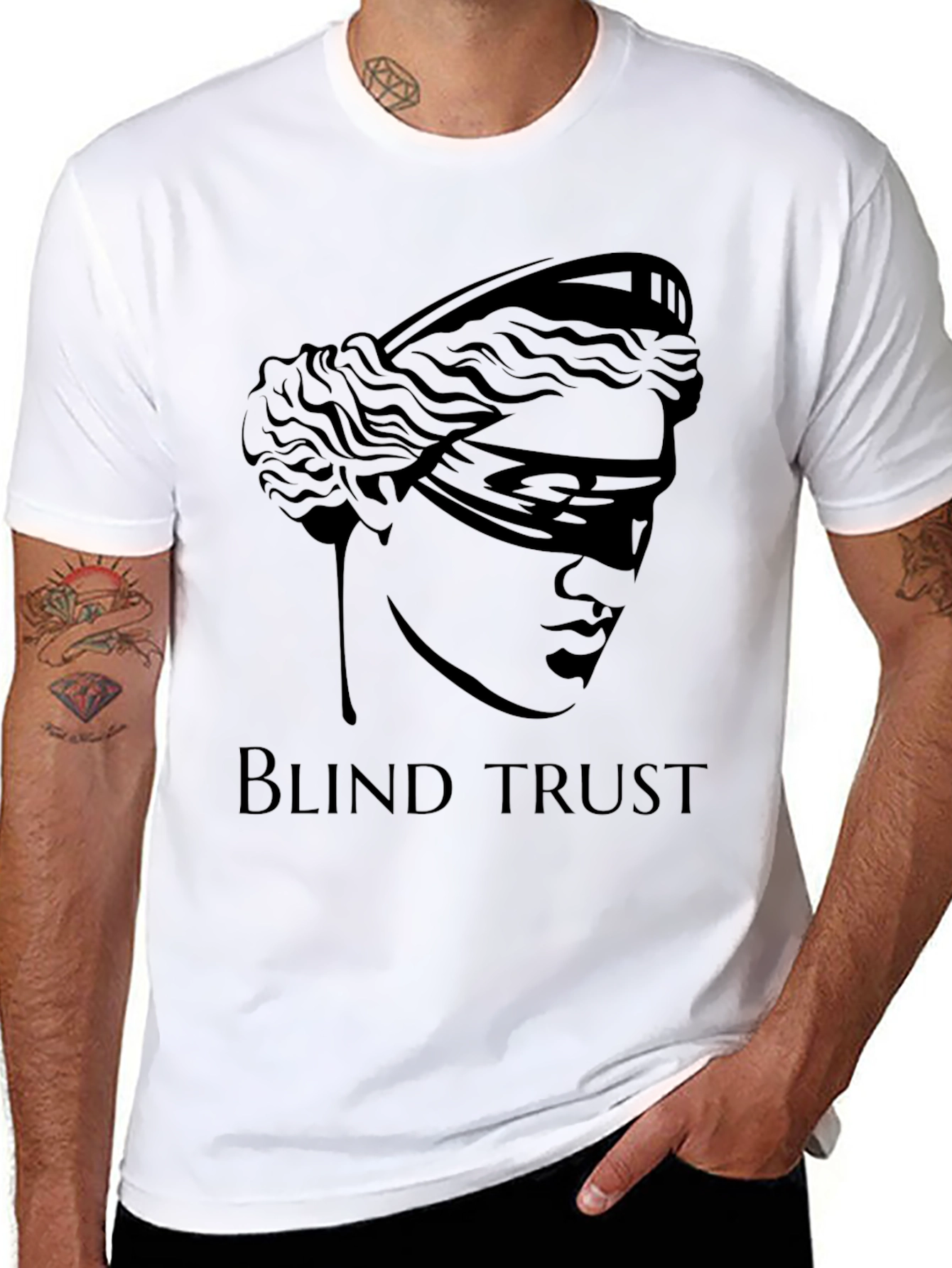 Blind Trust Graphic T-Shirt - Modern Streetwear Tee