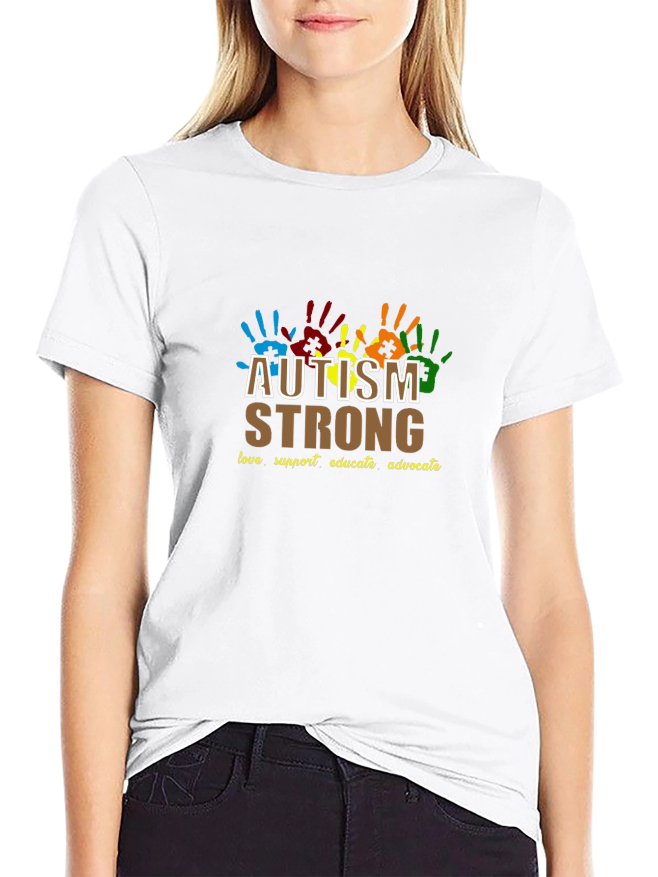 Autism Strong Tee - Love Support Educate