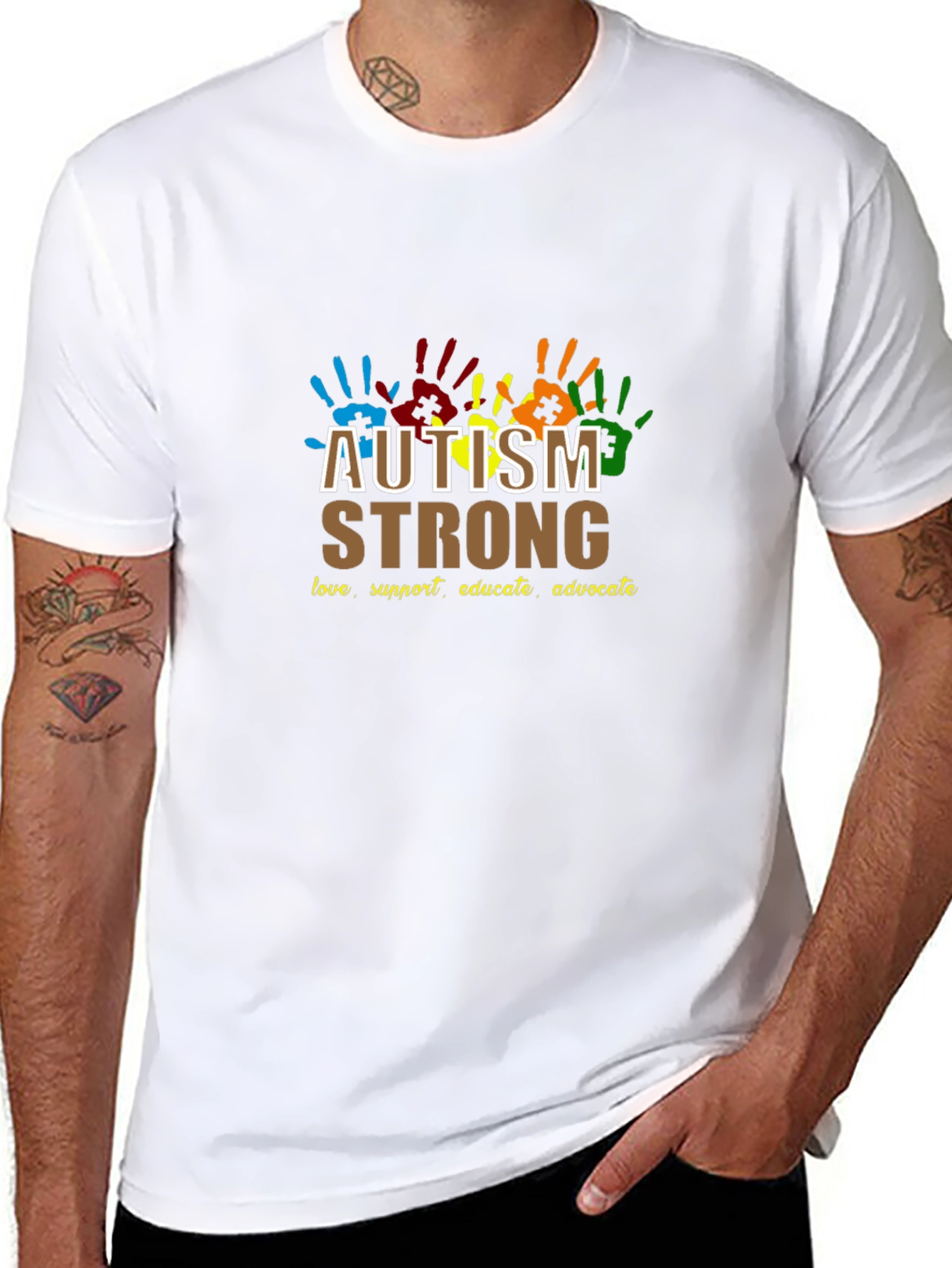 Autism Strong Tee - Love Support Educate