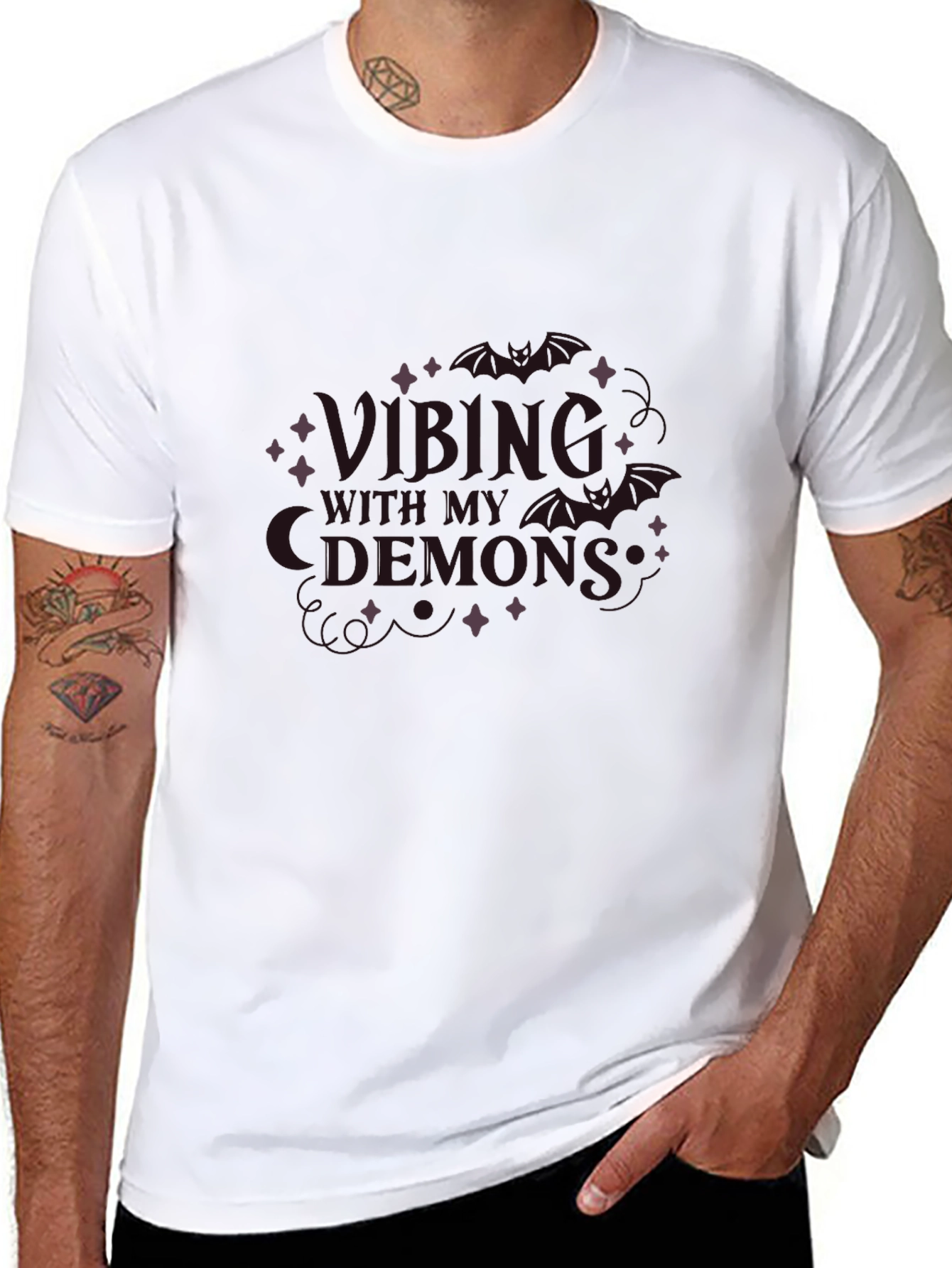 Vibing With Demons Graphic T-Shirt