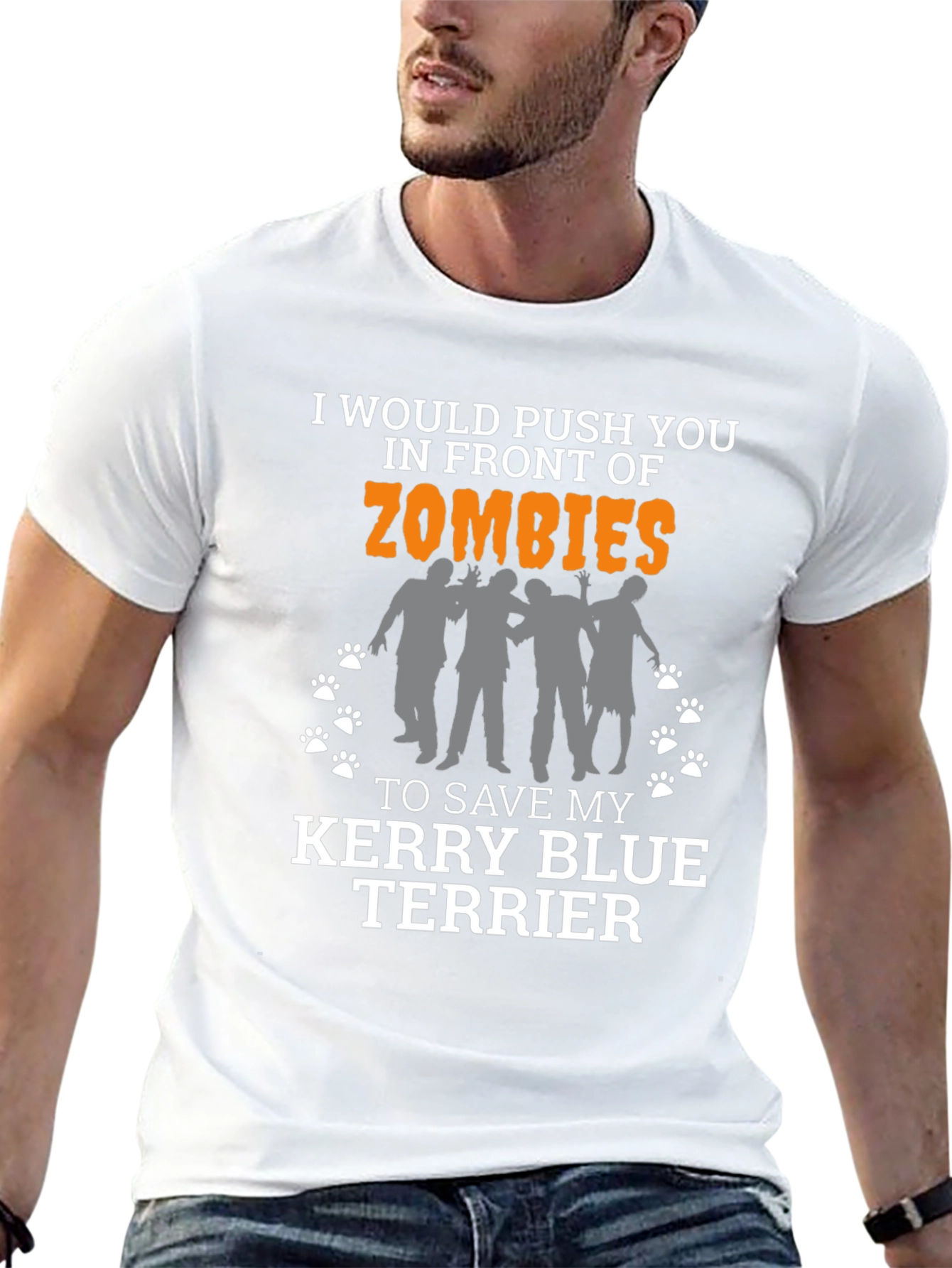 Zombie Kerry Blue Terrier T-Shirt